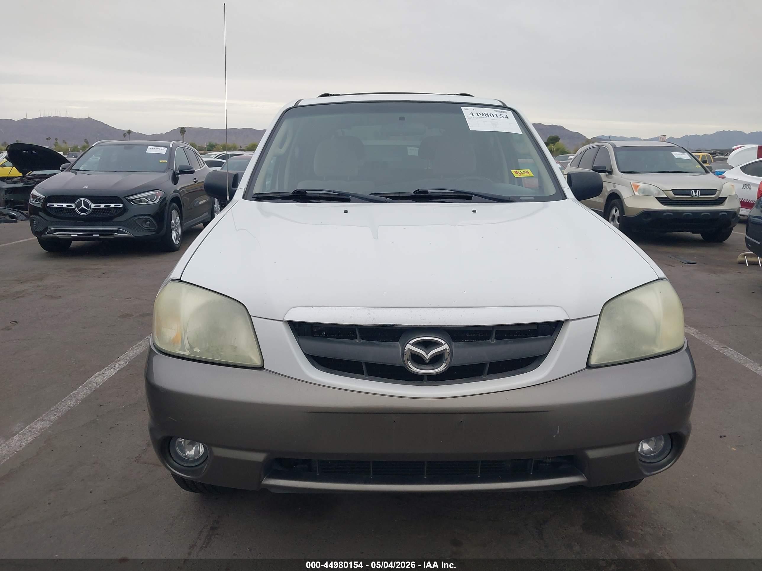 2004 Mazda Tribute Lx V6 White vin: 4F2YZ04194KM22998