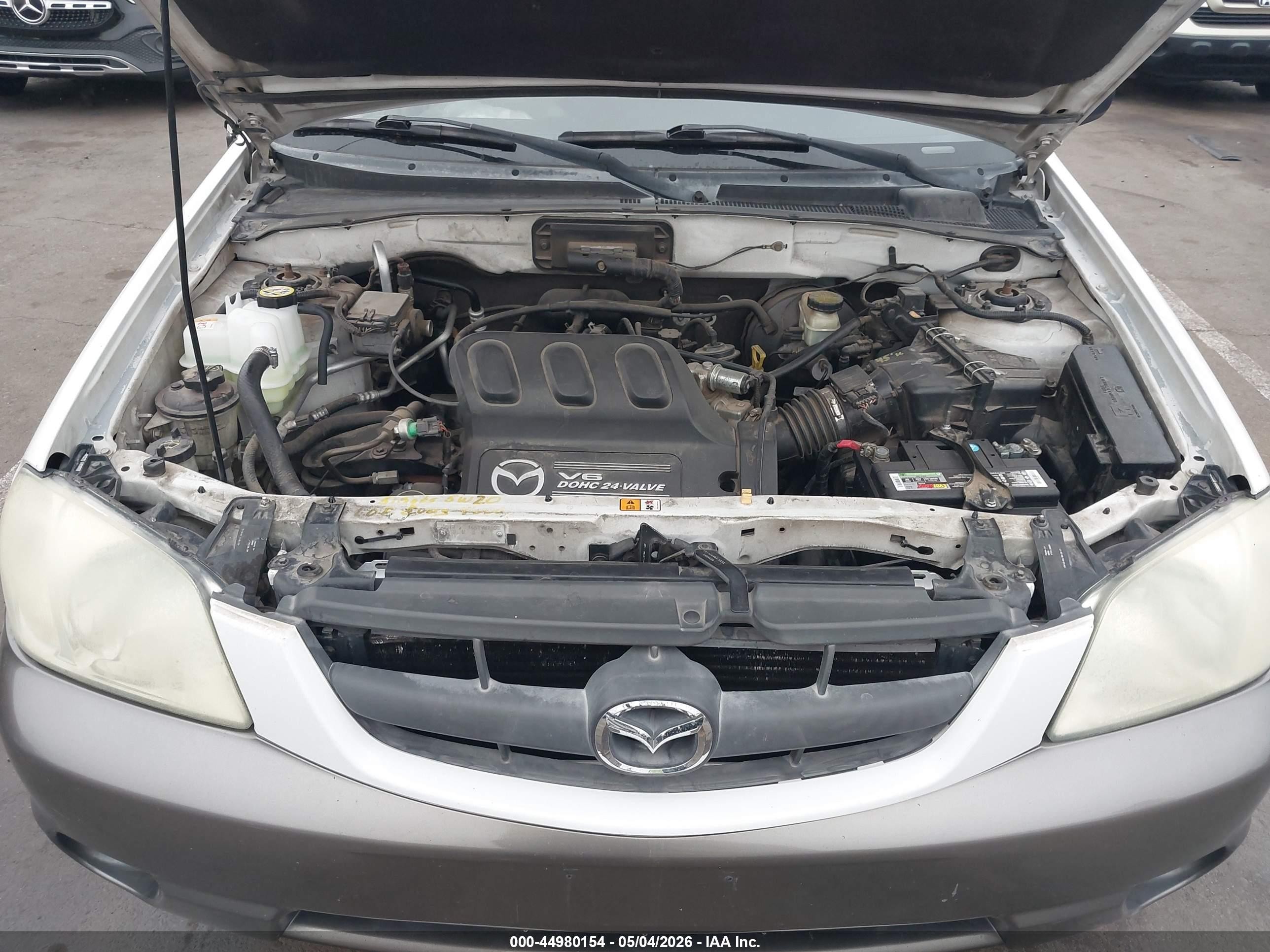 2004 Mazda Tribute Lx V6 White vin: 4F2YZ04194KM22998