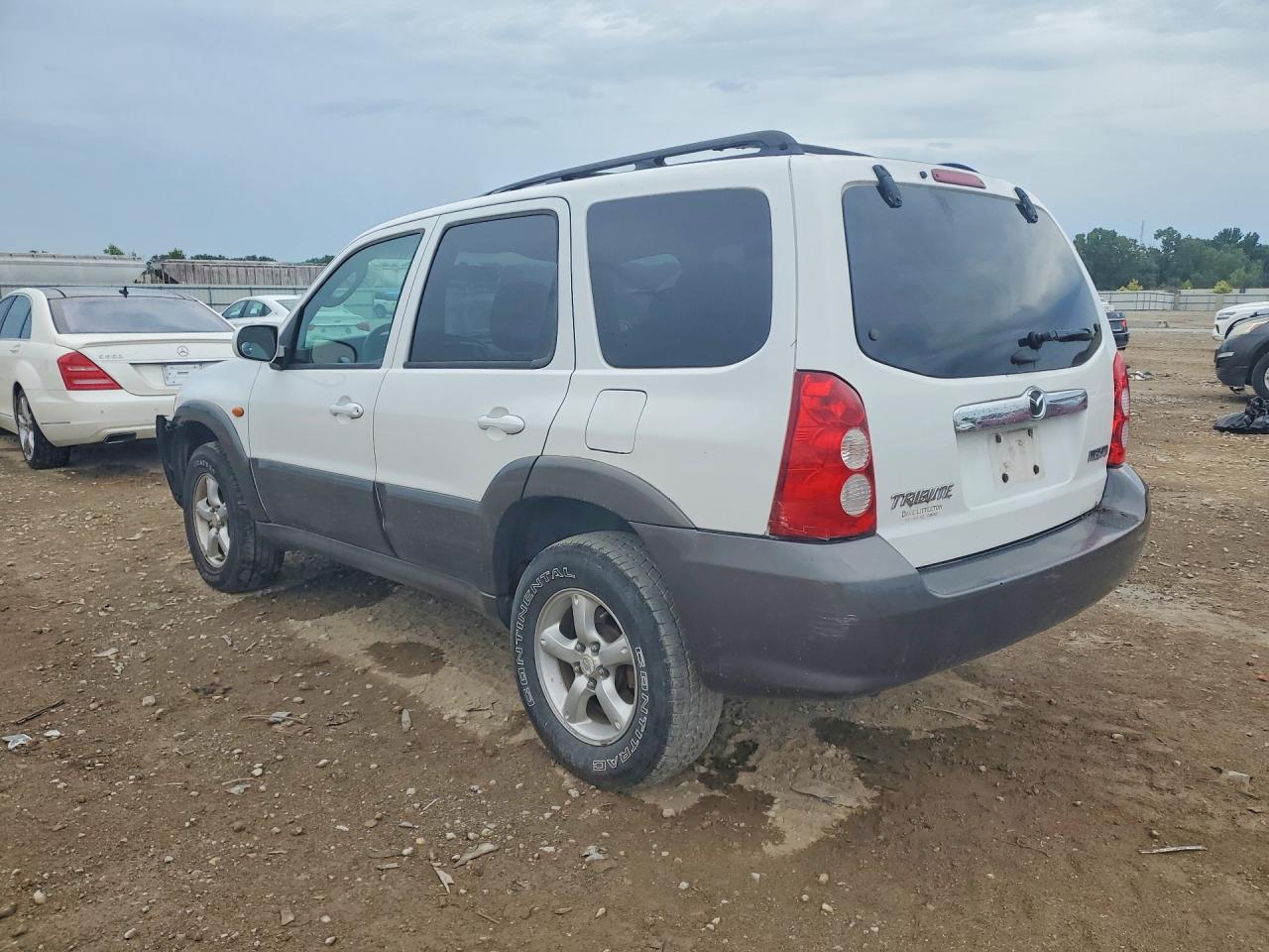 2005 Mazda Tribute S White vin: 4F2YZ041X5KM08657