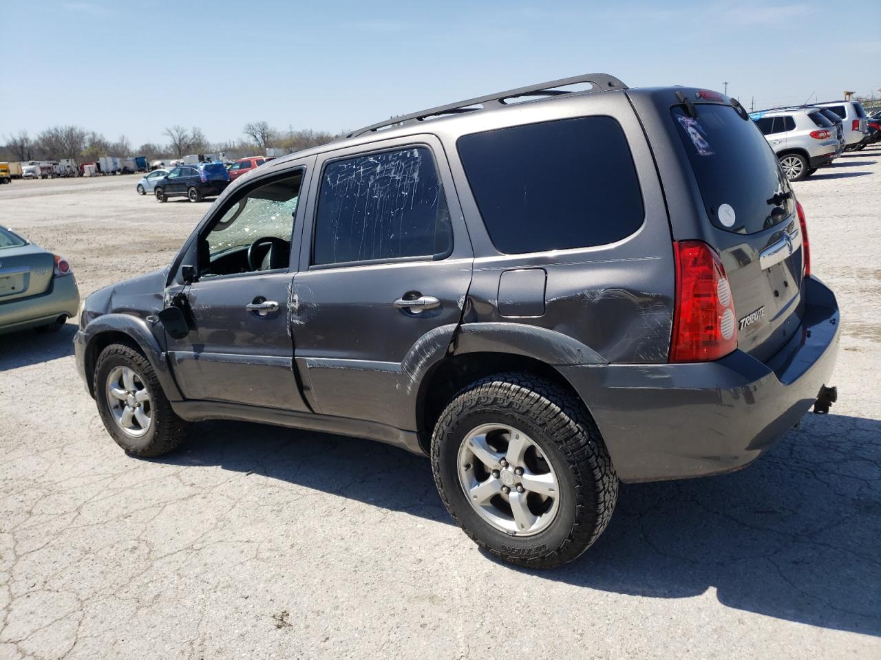 2005 Mazda Tribute S Gray vin: 4F2YZ06135KM26866