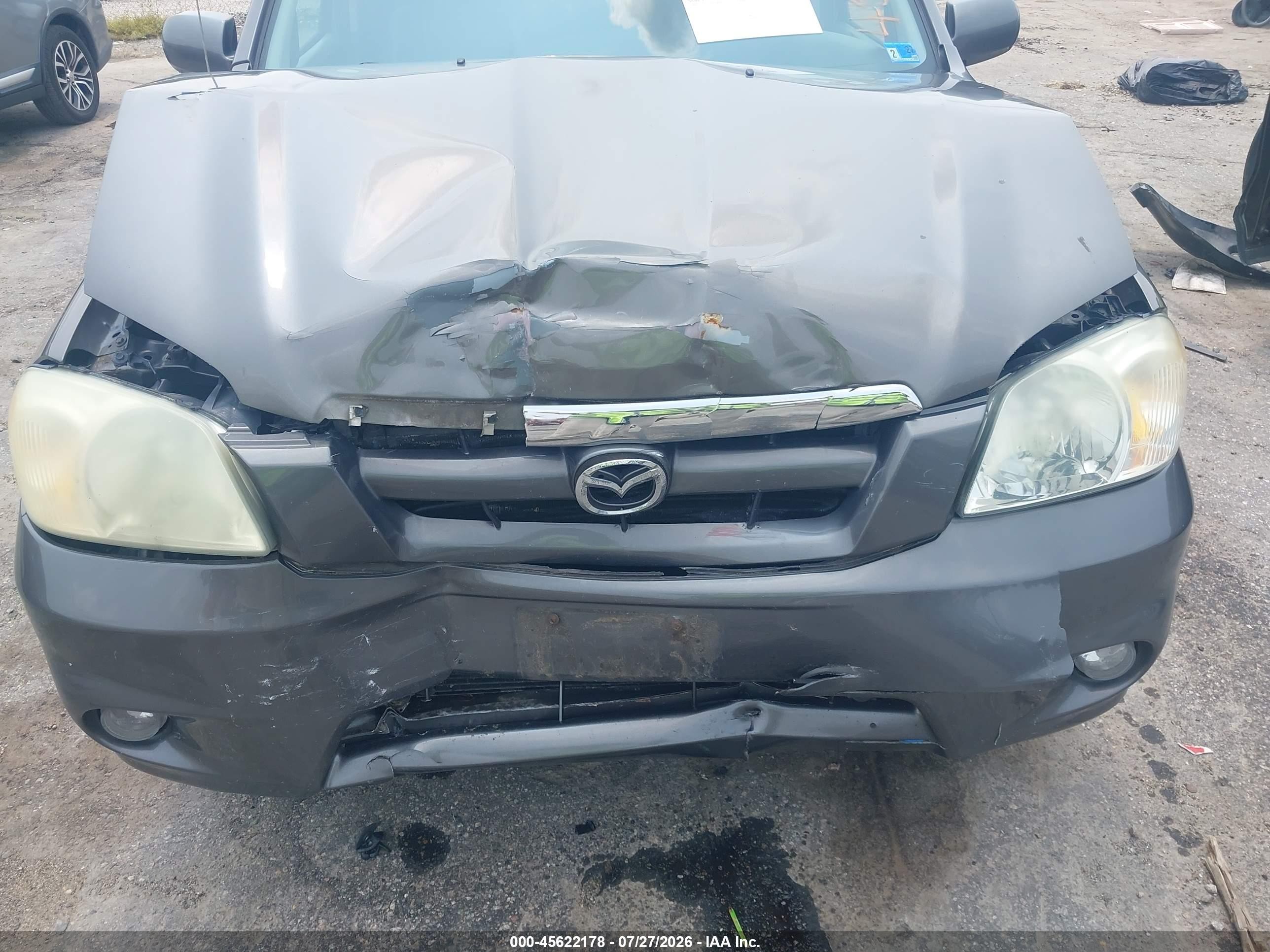 2005 Mazda Tribute S Gray vin: 4F2YZ06155KM04979
