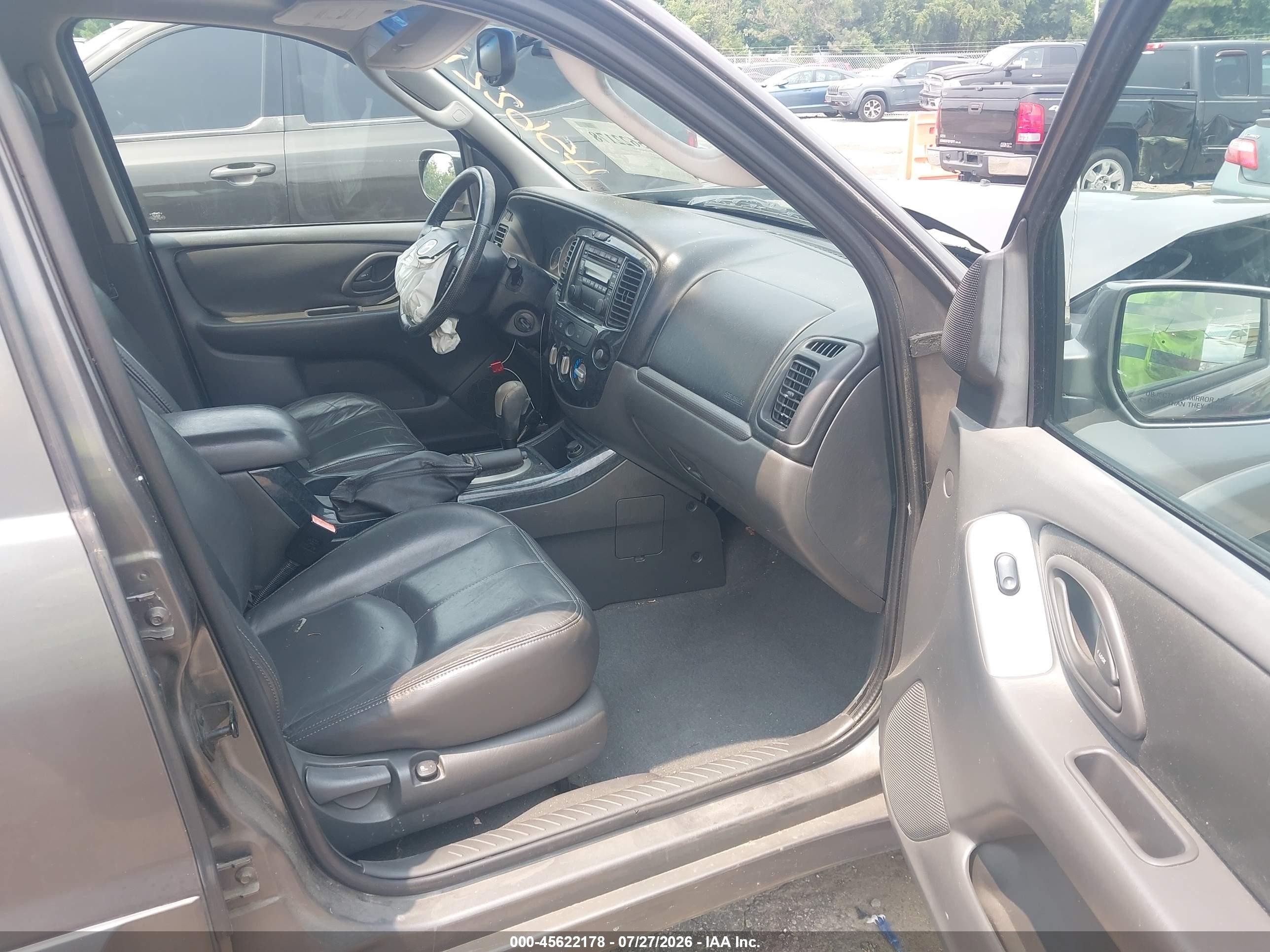 2005 Mazda Tribute S Gray vin: 4F2YZ06155KM04979