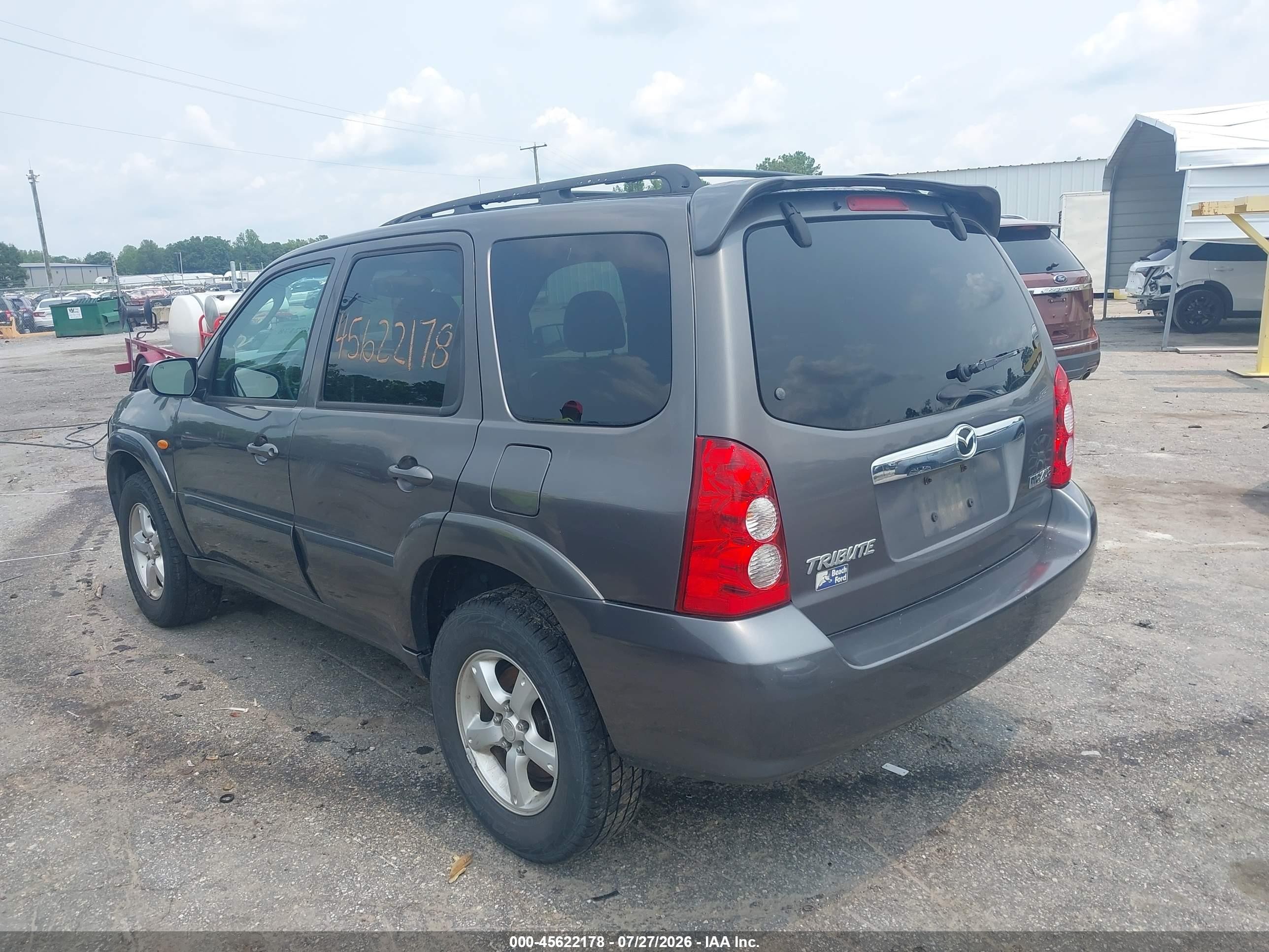 2005 Mazda Tribute S Gray vin: 4F2YZ06155KM04979