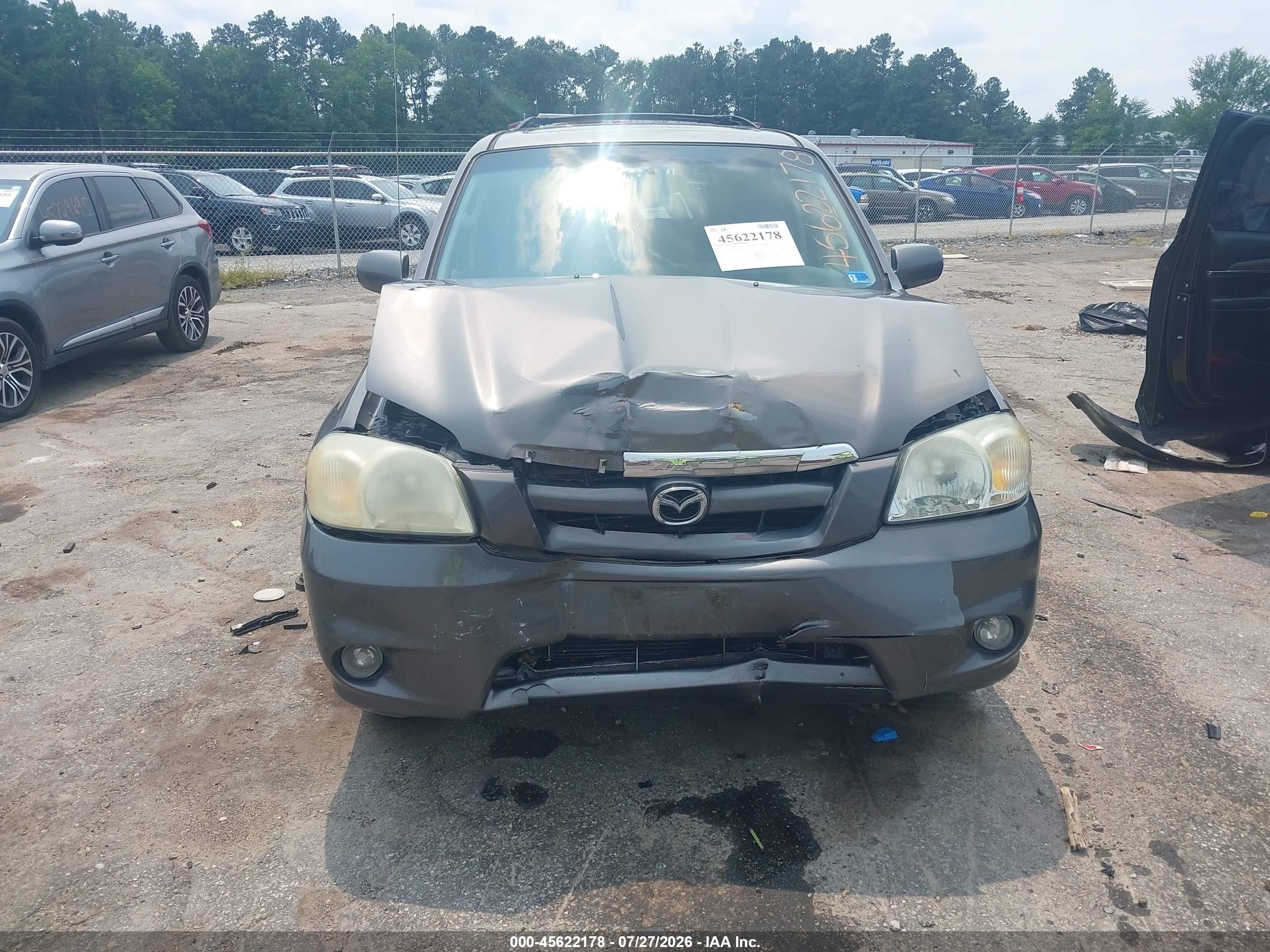 2005 Mazda Tribute S Gray vin: 4F2YZ06155KM04979