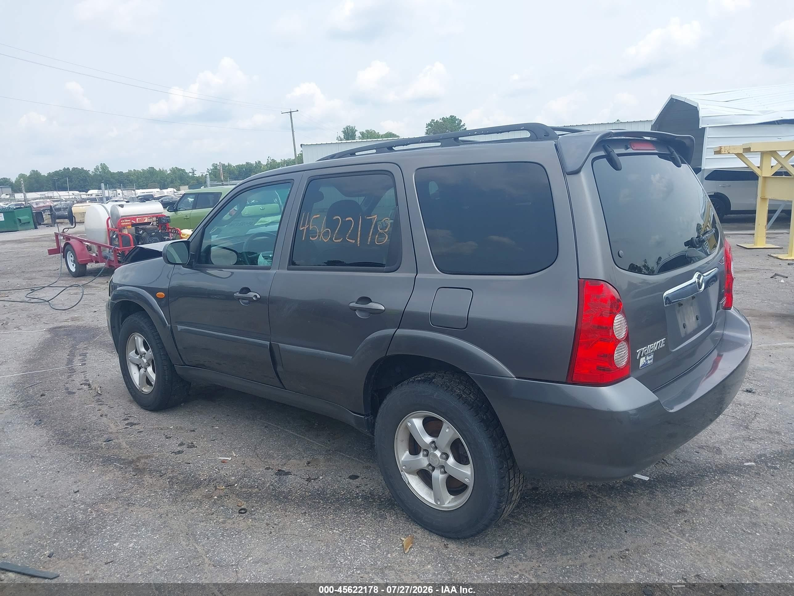 2005 Mazda Tribute S Gray vin: 4F2YZ06155KM04979