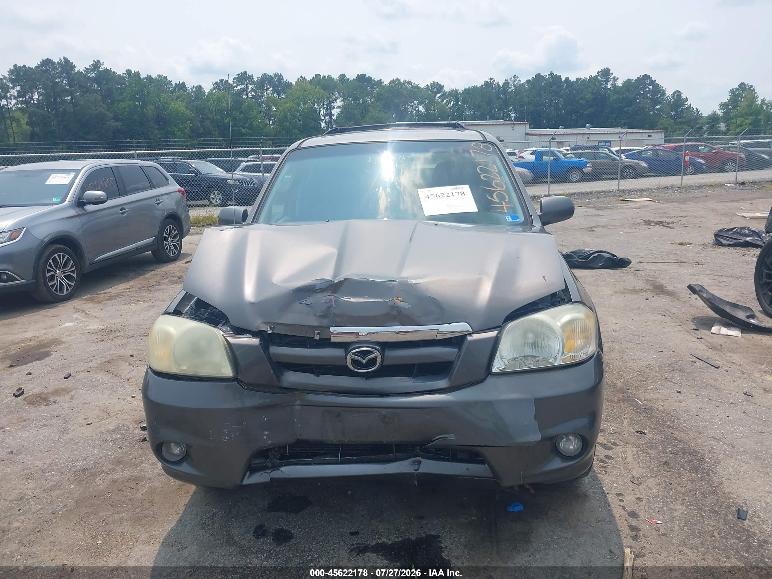 2005 Mazda Tribute S Gray vin: 4F2YZ06155KM04979