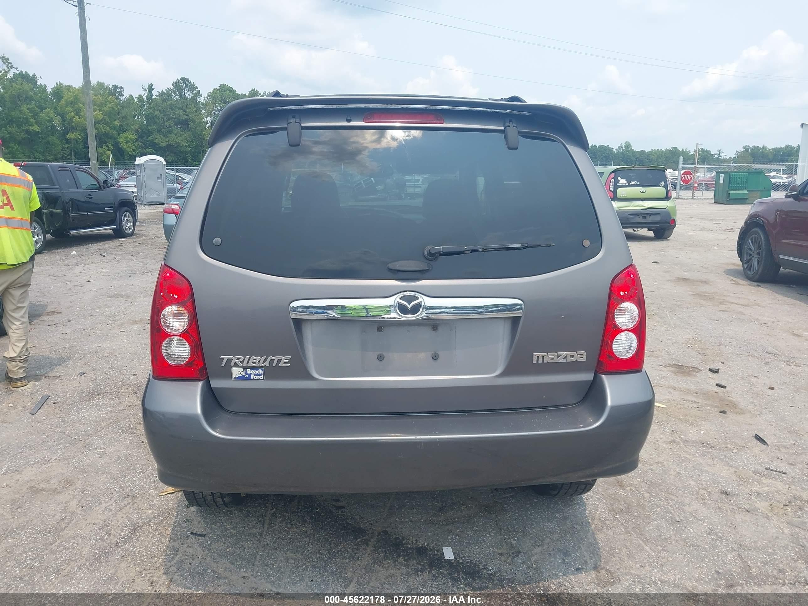 2005 Mazda Tribute S Gray vin: 4F2YZ06155KM04979