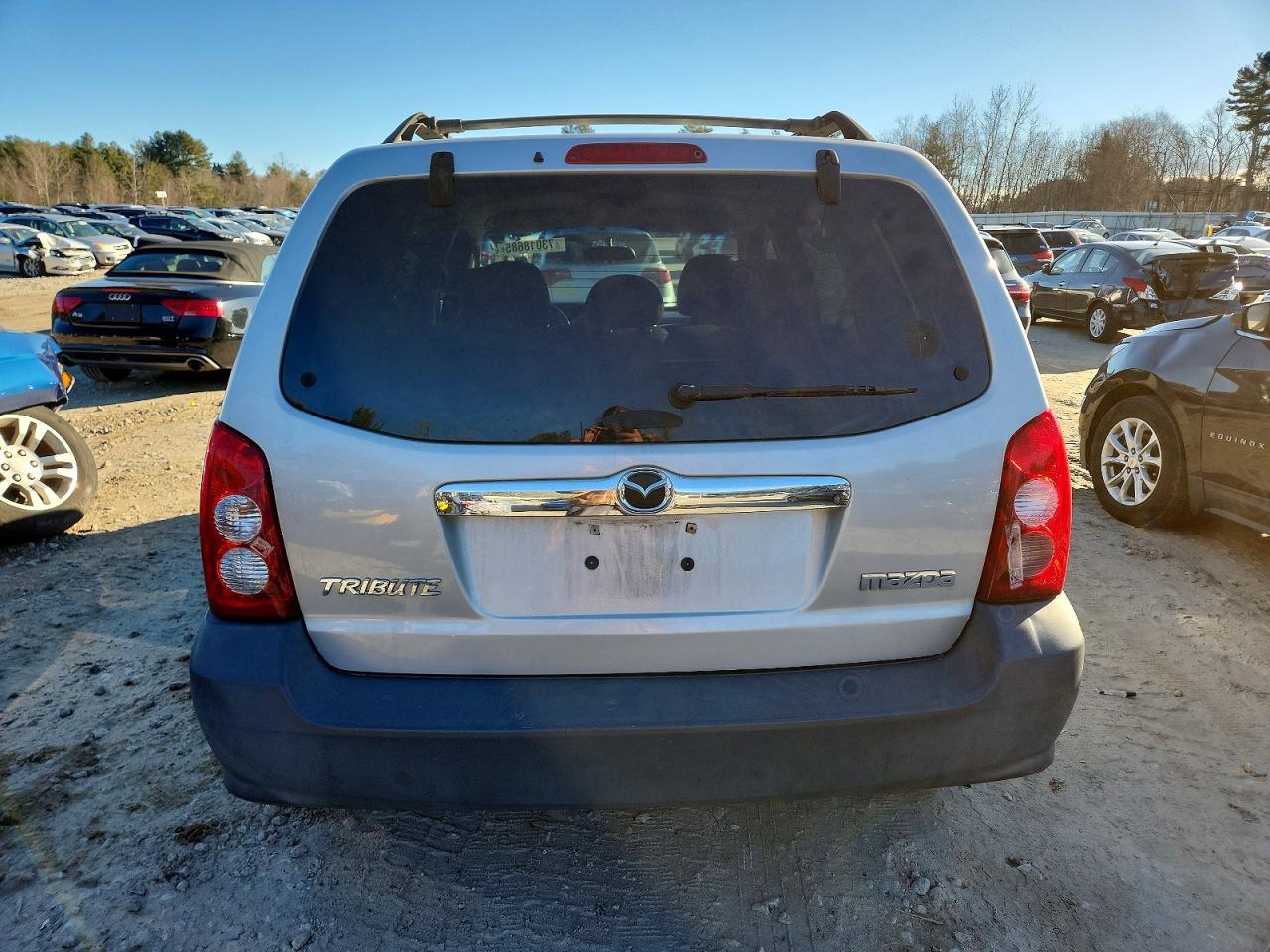 2005 Mazda Tribute I Silver vin: 4F2YZ92Z75KM52936