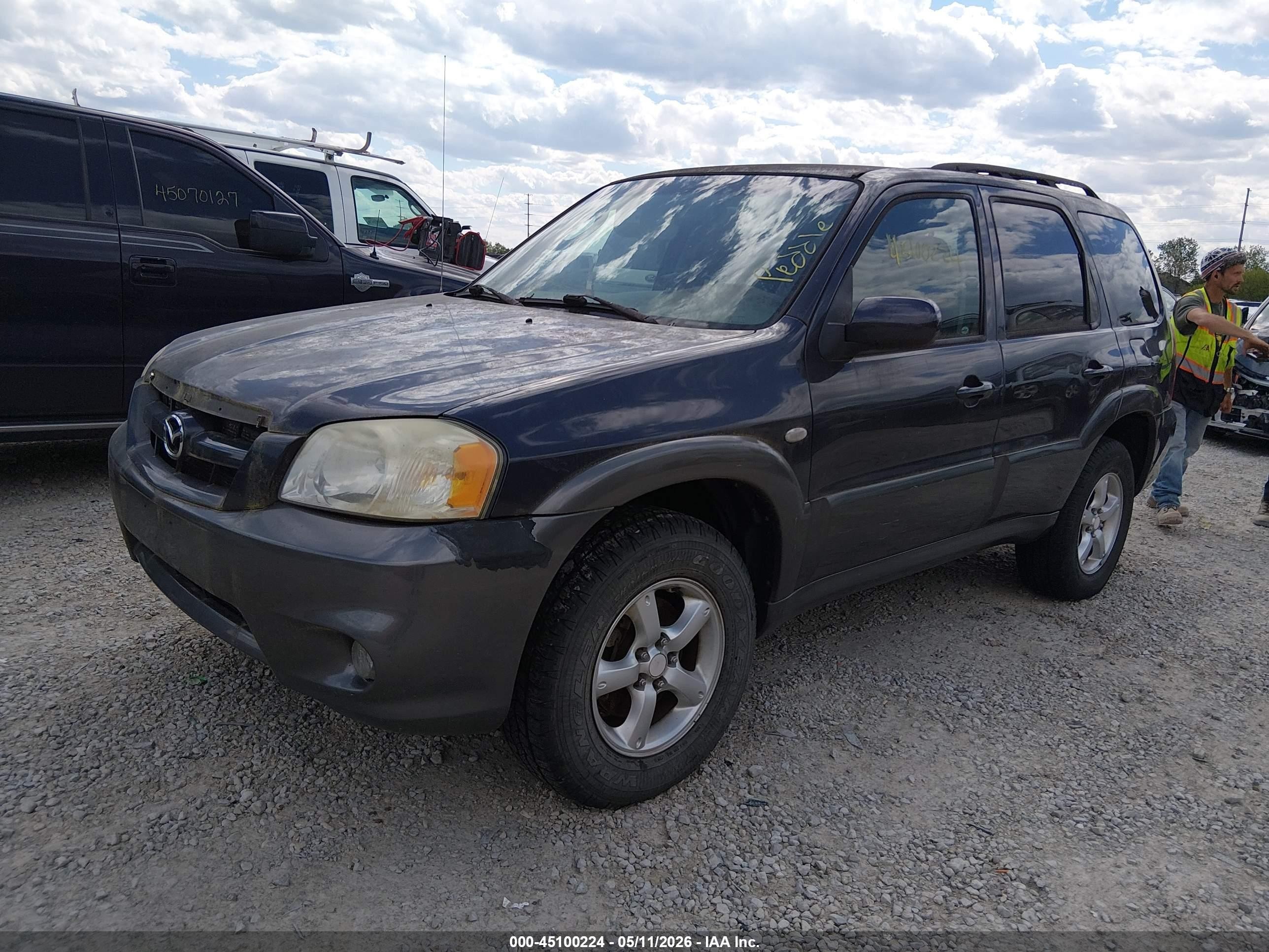 2006 Mazda Tribute S Gray vin: 4F2YZ94116KM05538