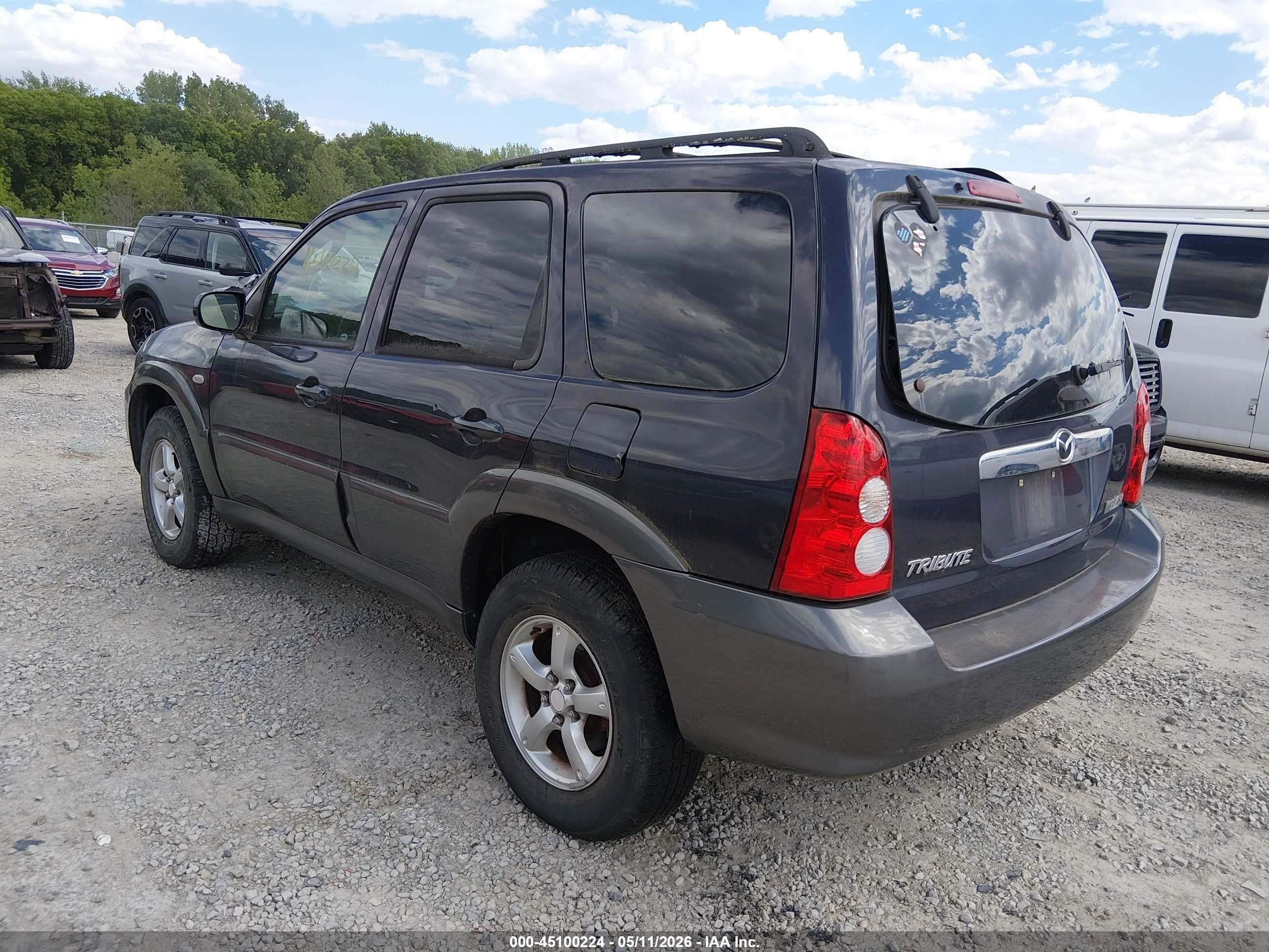 2006 Mazda Tribute S Gray vin: 4F2YZ94116KM05538