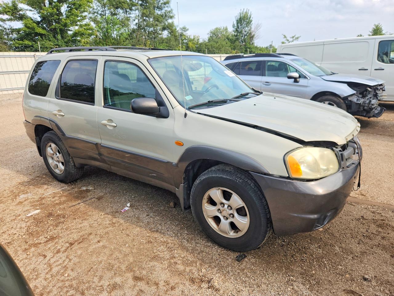 2004 Mazda Tribute Lx Cream vin: 4F2YZ94124KM21972