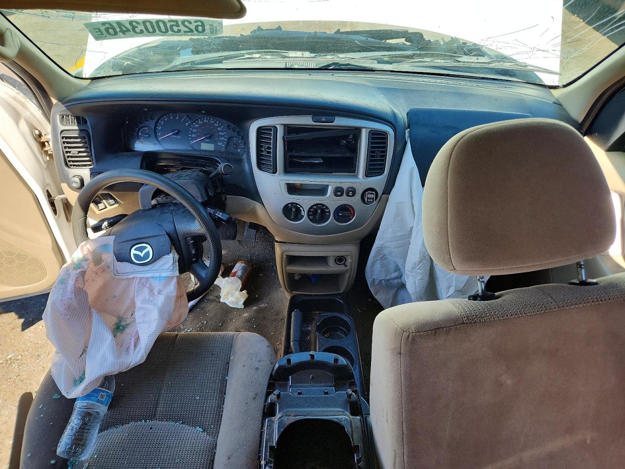 2003 Mazda Tribute Lx White vin: 4F2YZ94133KM11076