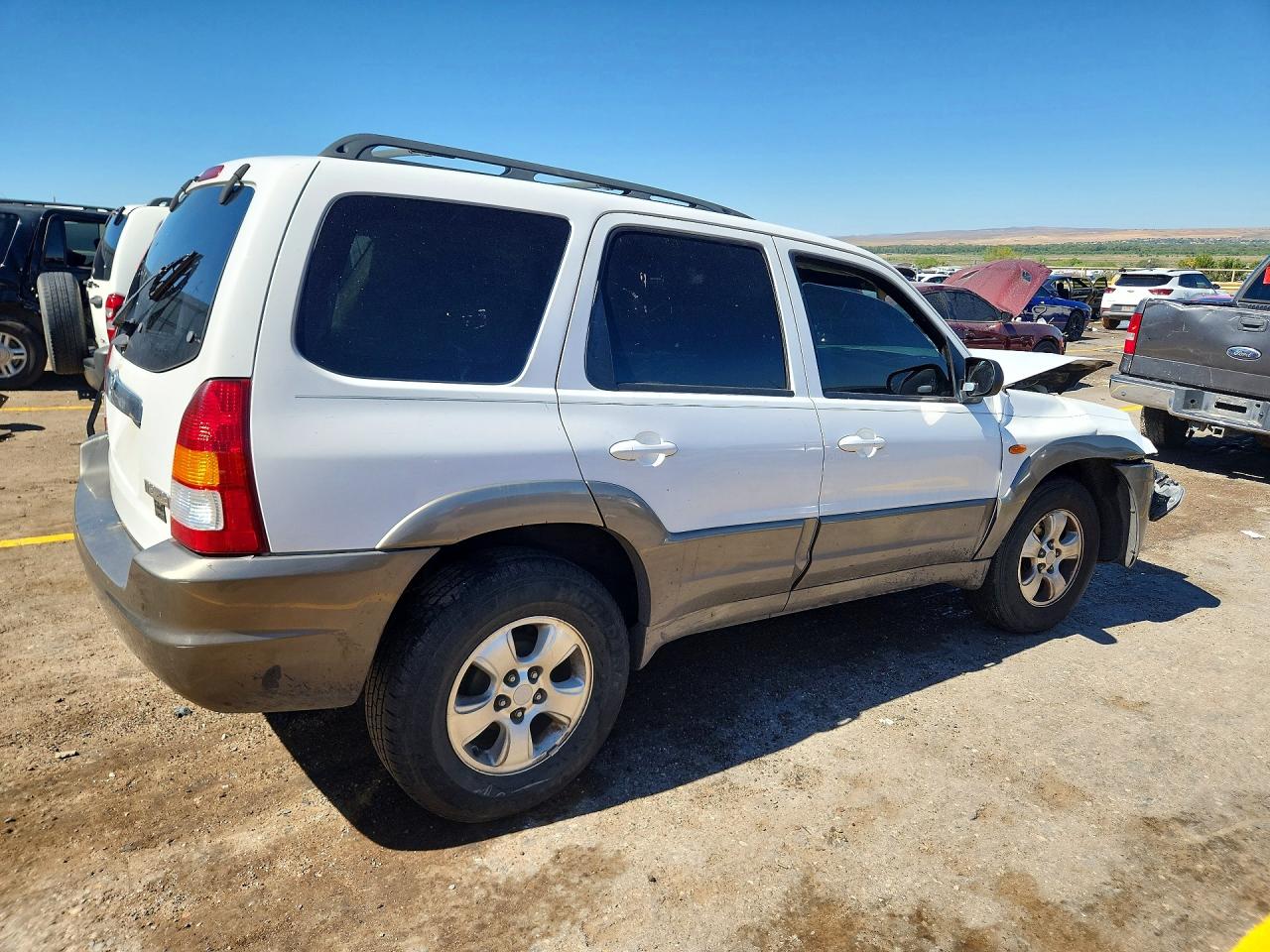 2003 Mazda Tribute Lx White vin: 4F2YZ94133KM11076
