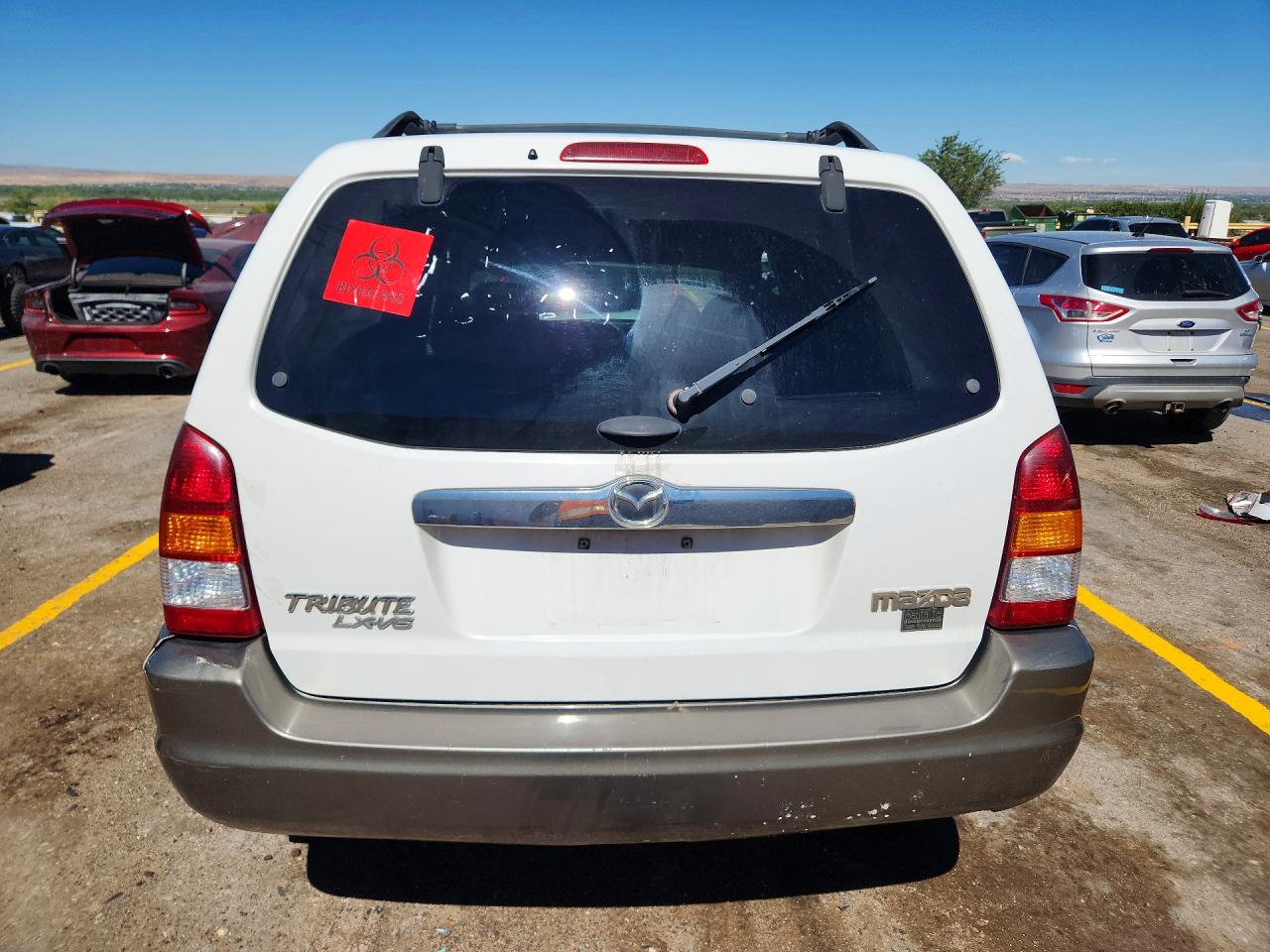 2003 Mazda Tribute Lx White vin: 4F2YZ94133KM11076