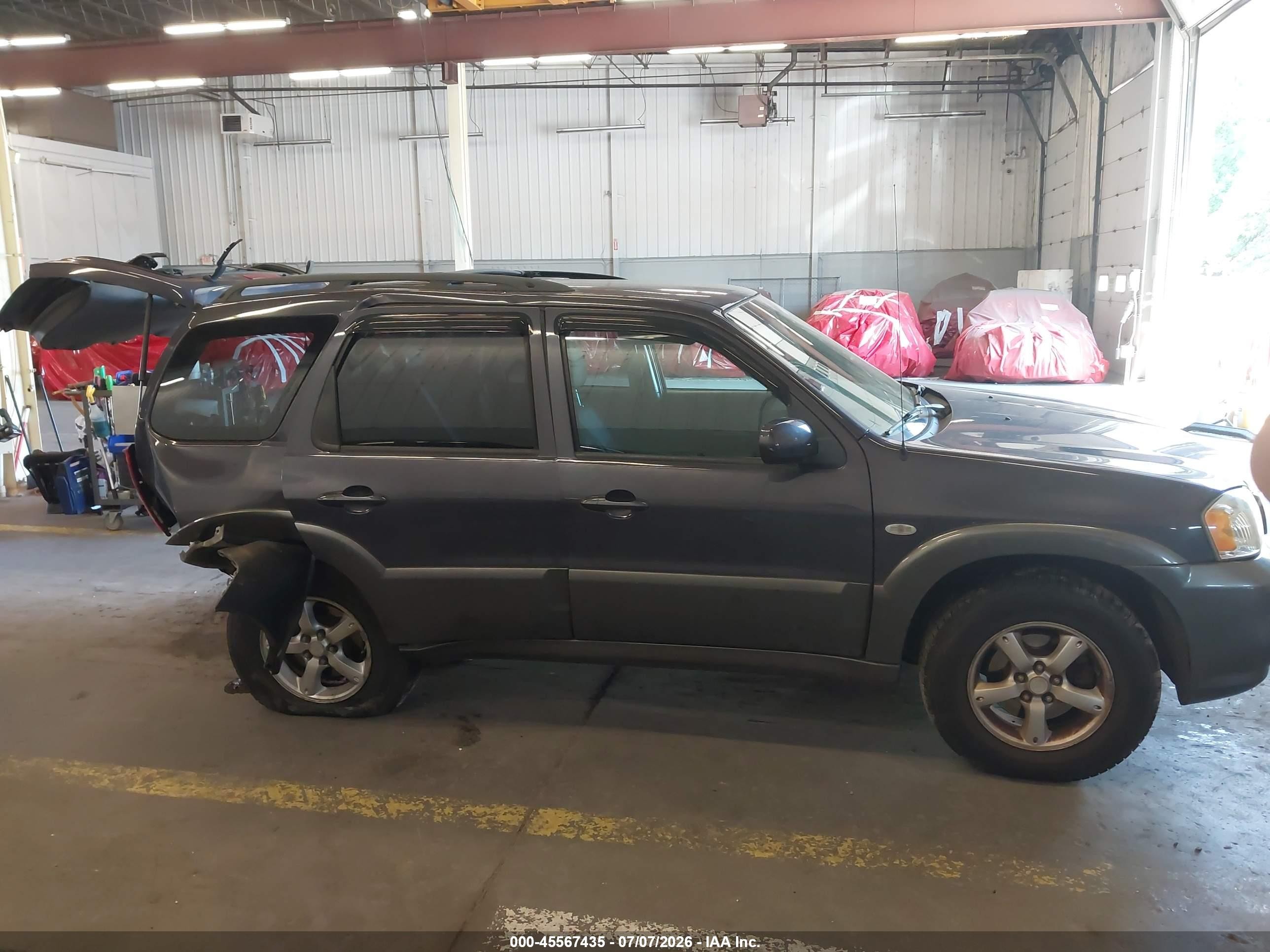 2006 Mazda Tribute S Gray vin: 4F2YZ94136KM16444