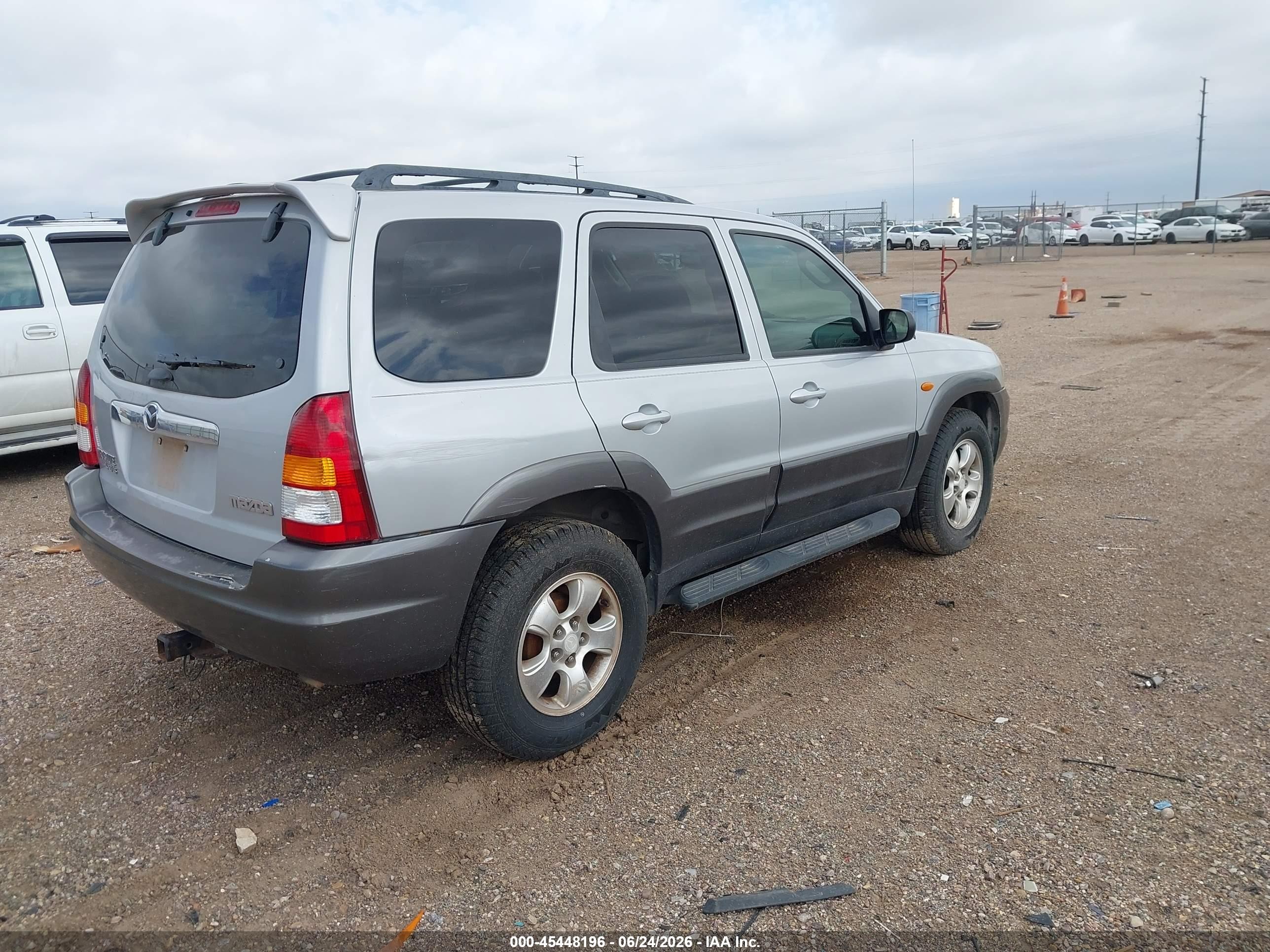 2003 Mazda Tribute Lx V6 Silver vin: 4F2YZ94143KM10941