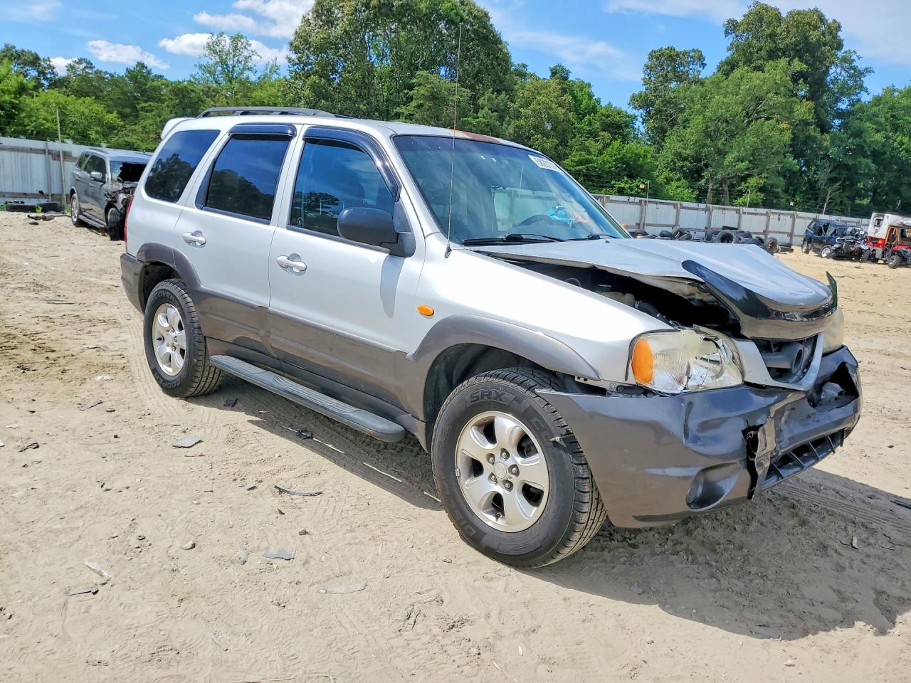 2003 Mazda Tribute Lx Silver vin: 4F2YZ94143KM11202