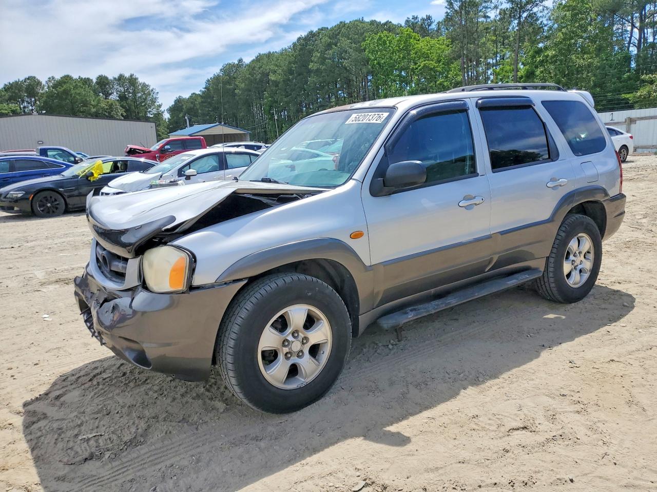 2003 Mazda Tribute Lx Silver vin: 4F2YZ94143KM11202