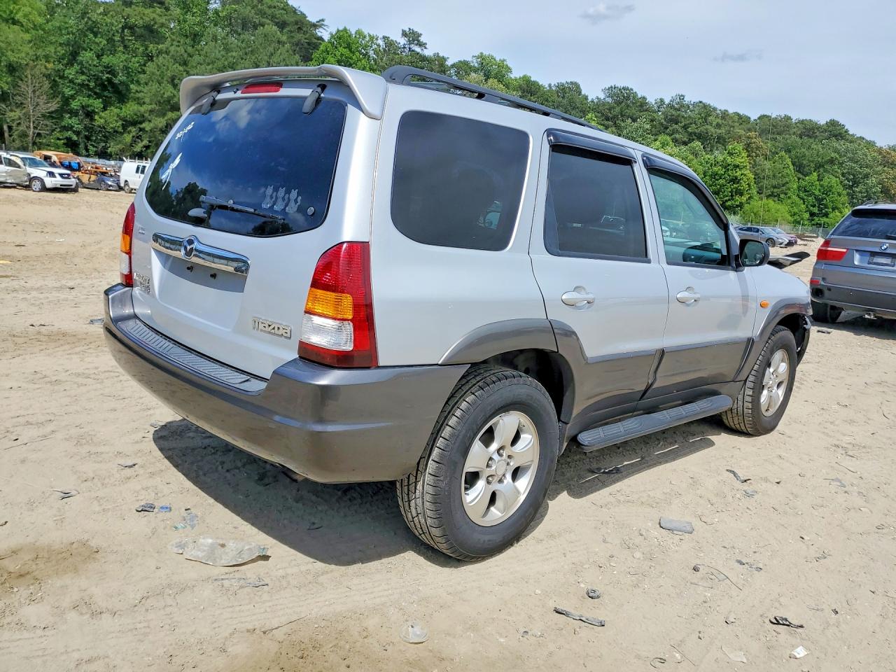 2003 Mazda Tribute Lx Silver vin: 4F2YZ94143KM11202