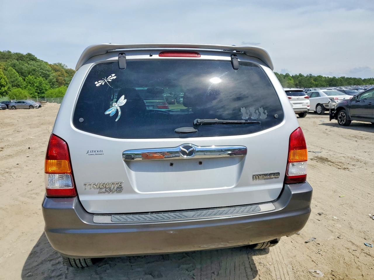 2003 Mazda Tribute Lx Silver vin: 4F2YZ94143KM11202