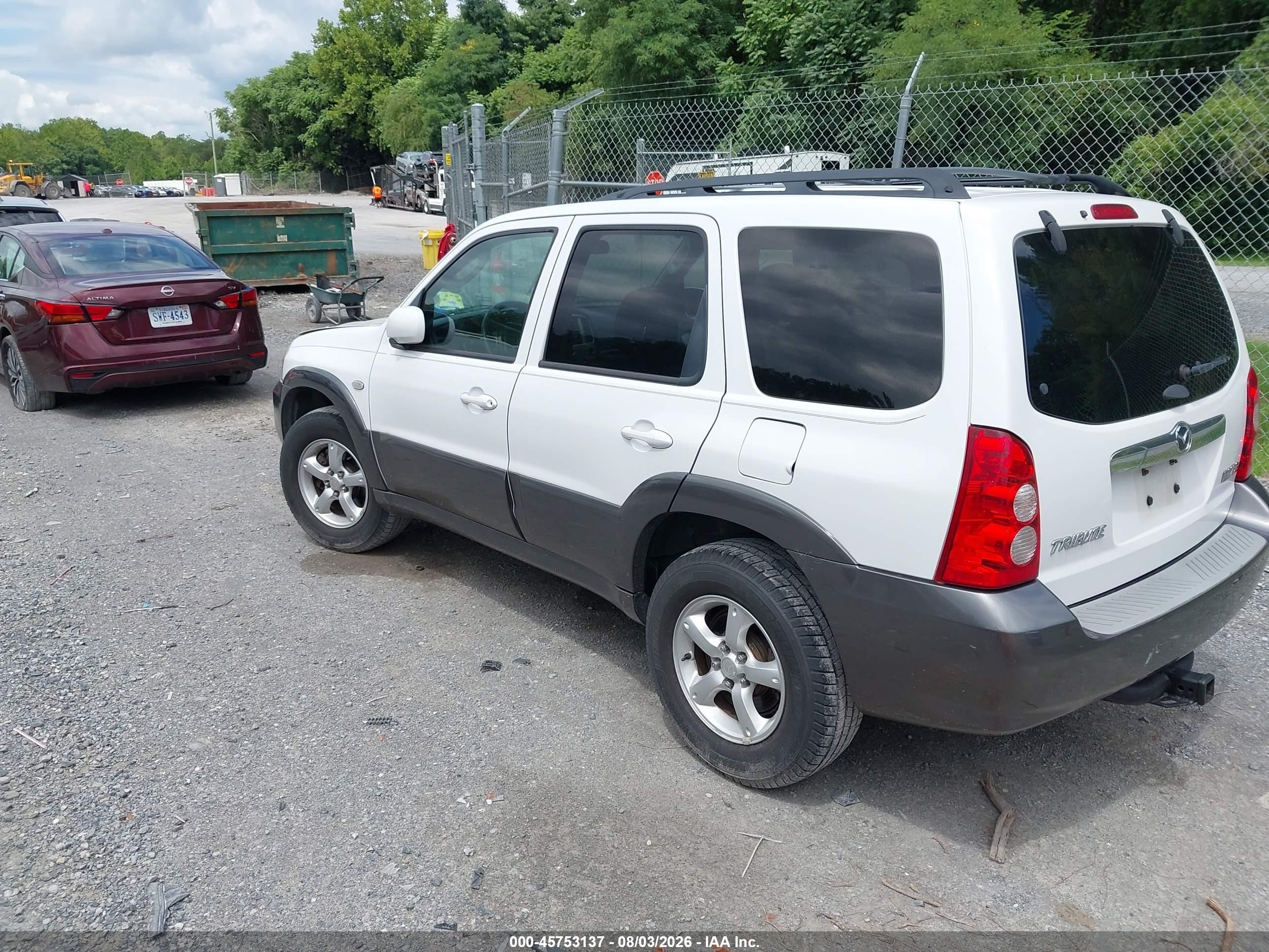 2006 Mazda Tribute S White vin: 4F2YZ94146KM13536