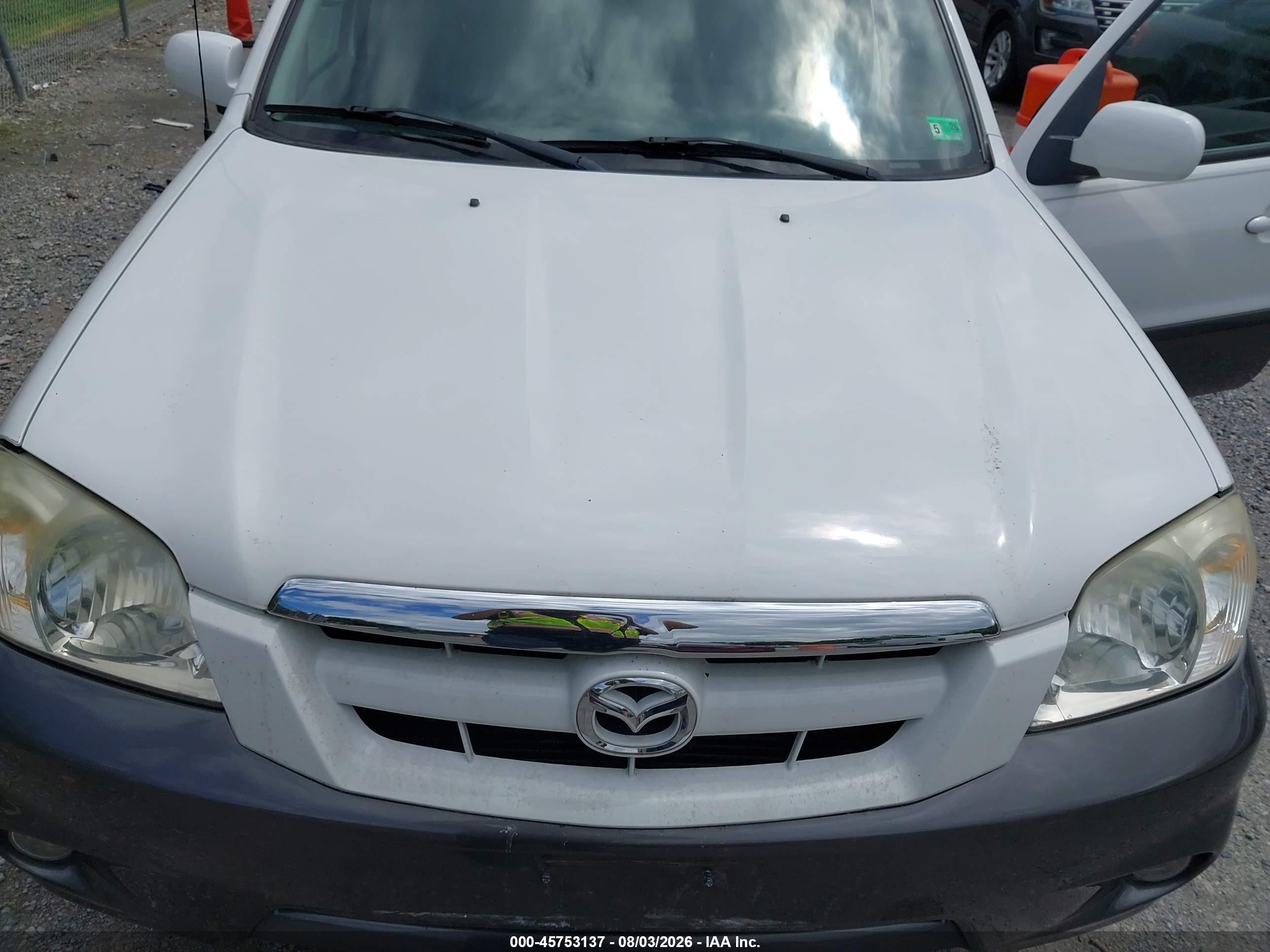 2006 Mazda Tribute S White vin: 4F2YZ94146KM13536