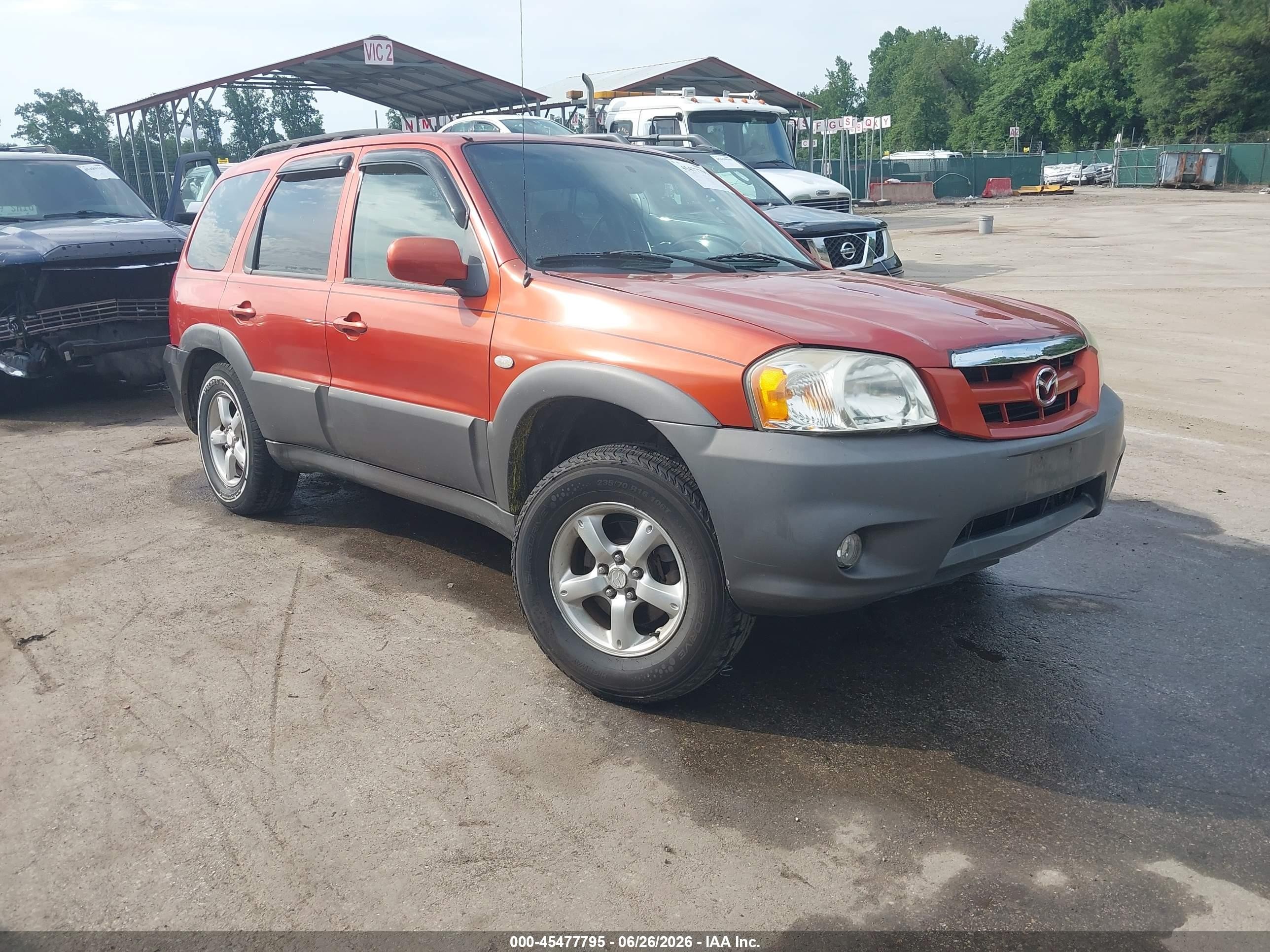 2005 Mazda Tribute S Orange vin: 4F2YZ94155KM34877