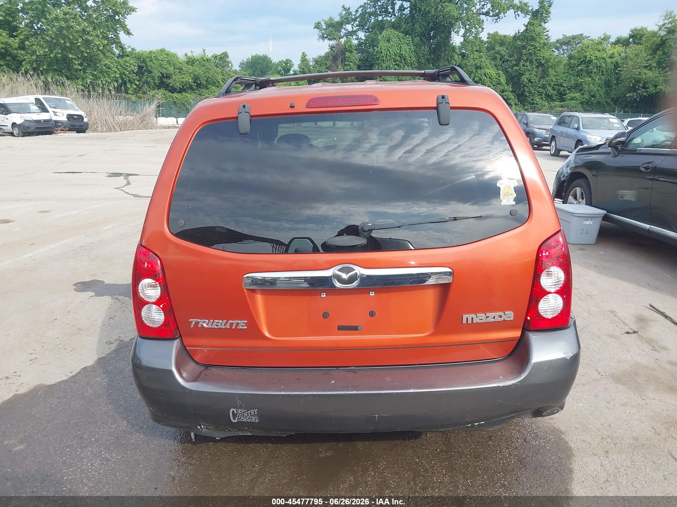 2005 Mazda Tribute S Orange vin: 4F2YZ94155KM34877