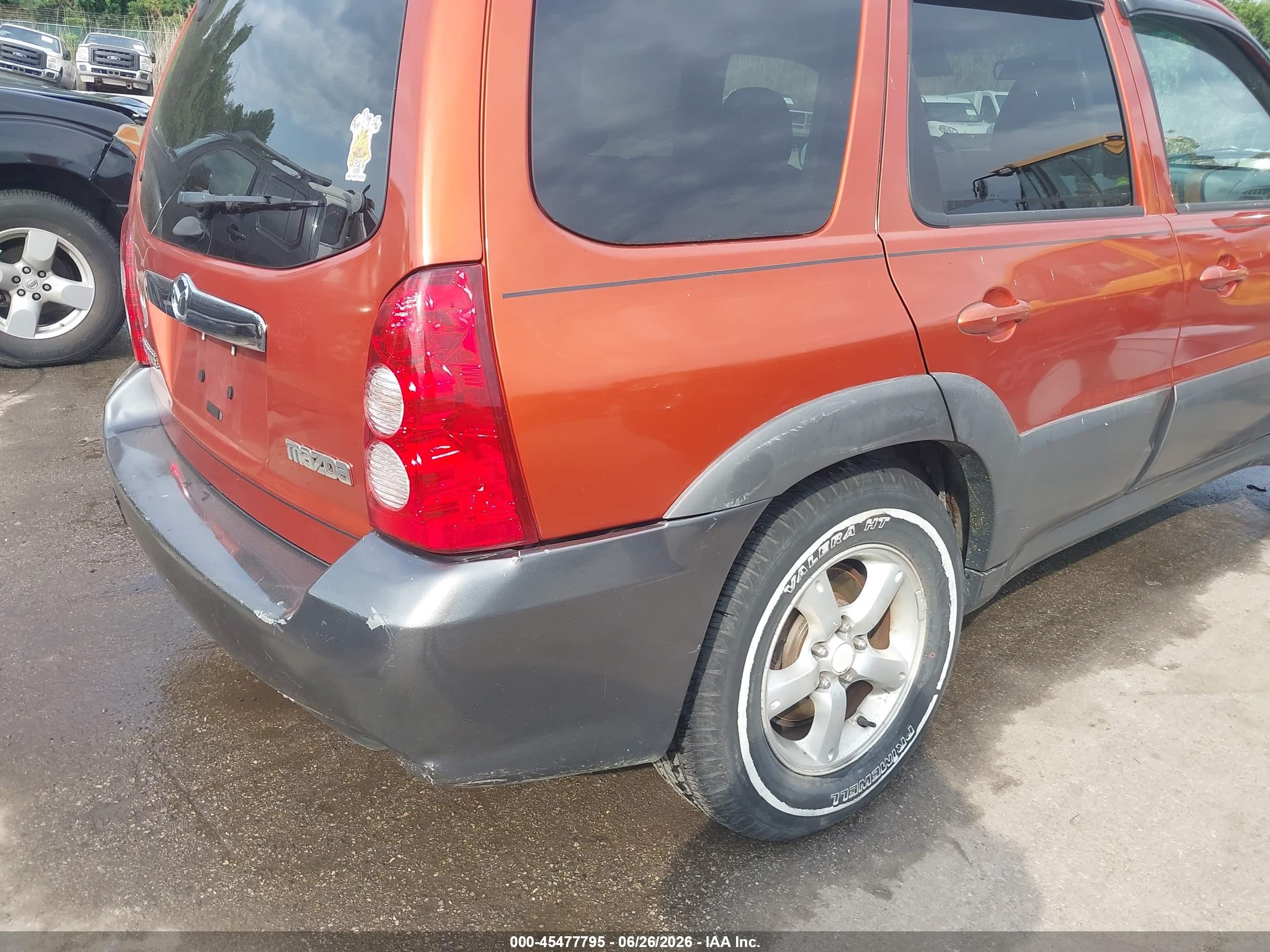 2005 Mazda Tribute S Orange vin: 4F2YZ94155KM34877