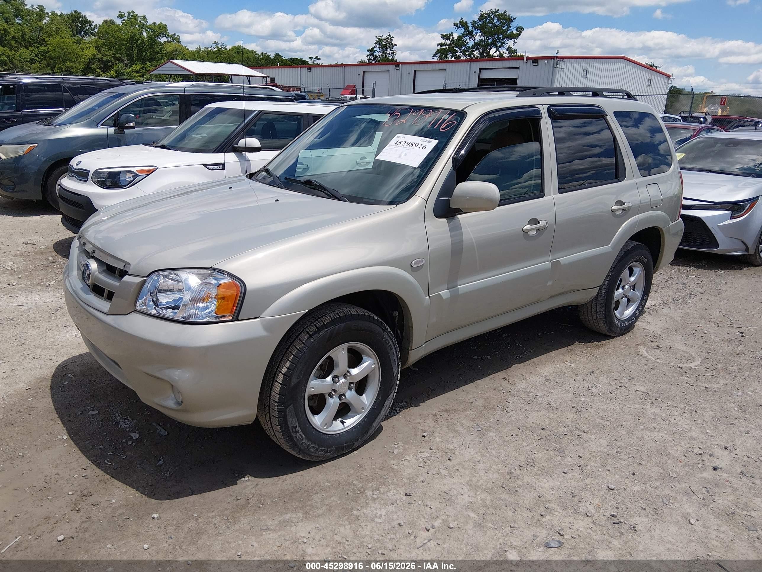 2006 Mazda Tribute S Серебряный vin: 4F2YZ94156KM00021