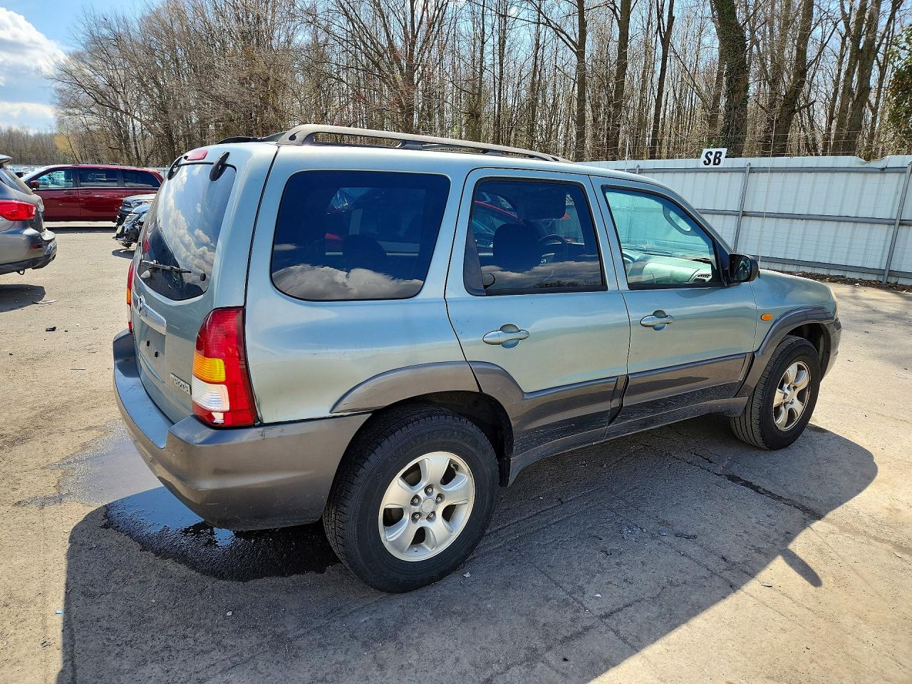 2003 Mazda Tribute Lx Зеленый vin: 4F2YZ94183KM18587