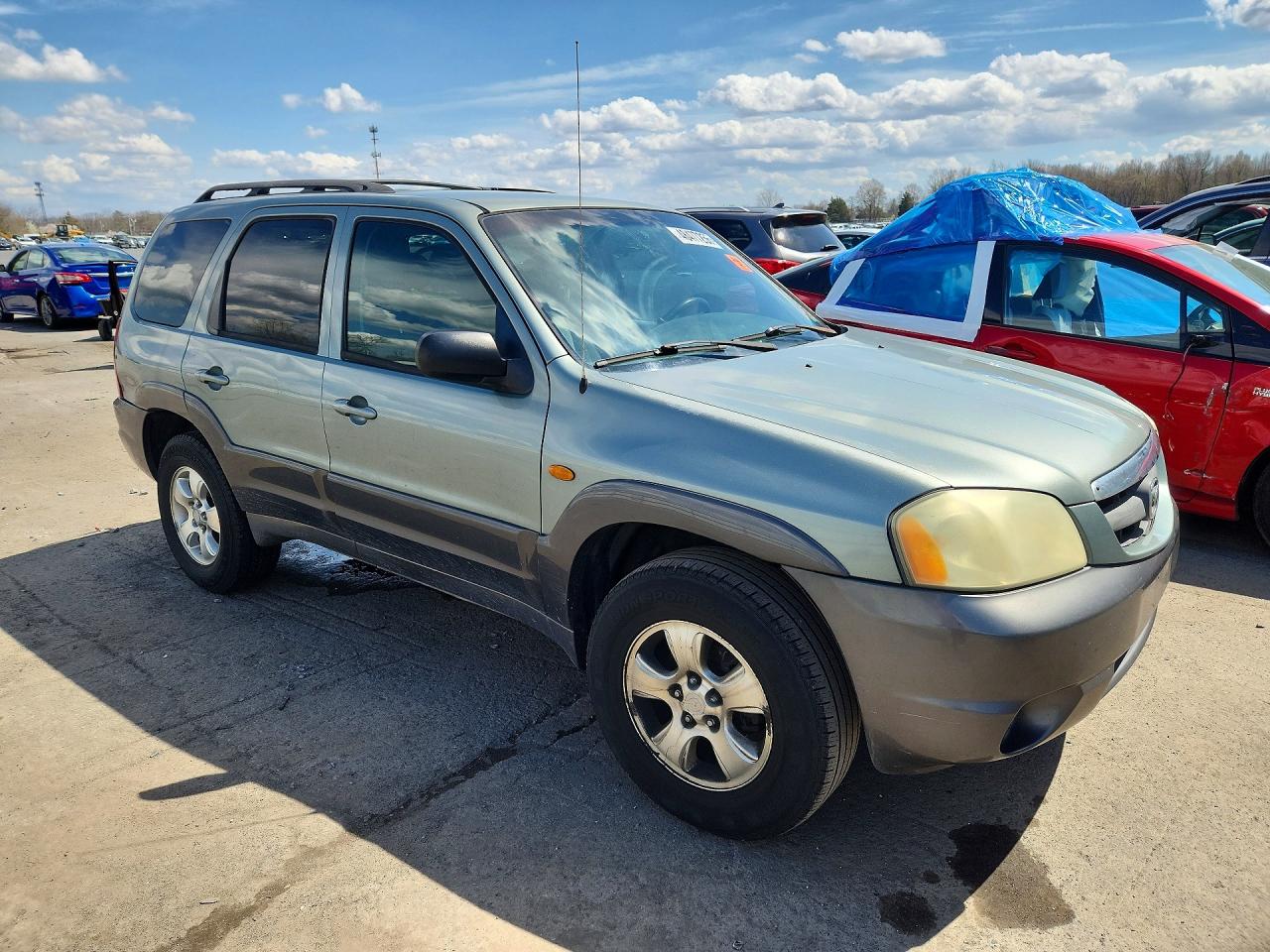 2003 Mazda Tribute Lx Зеленый vin: 4F2YZ94183KM18587