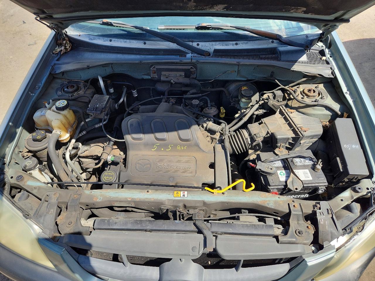 2003 Mazda Tribute Lx Зеленый vin: 4F2YZ94183KM18587