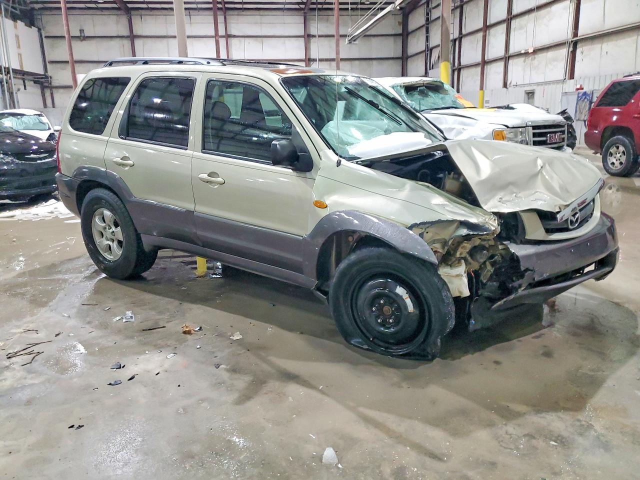 2003 Mazda Tribute Lx Beige vin: 4F2YZ94193KM56104