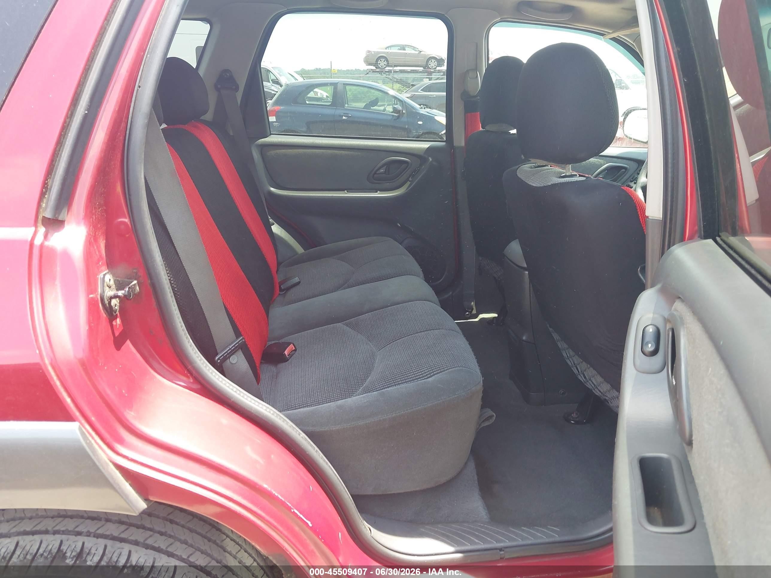 2004 Mazda Tribute Lx V6 Red vin: 4F2YZ94194KM27302