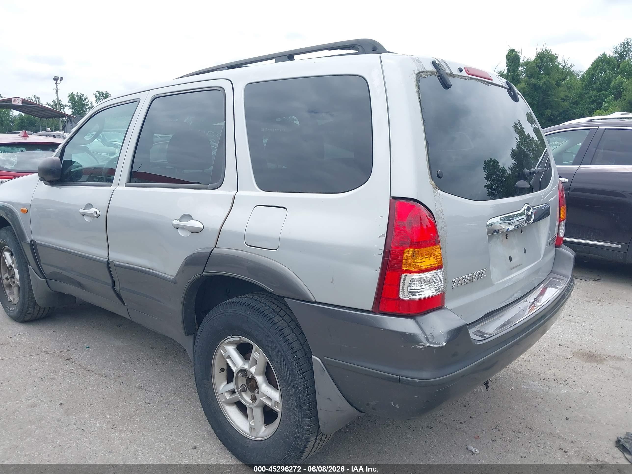 2004 Mazda Tribute Lx V6 Silver vin: 4F2YZ941X4KM05549
