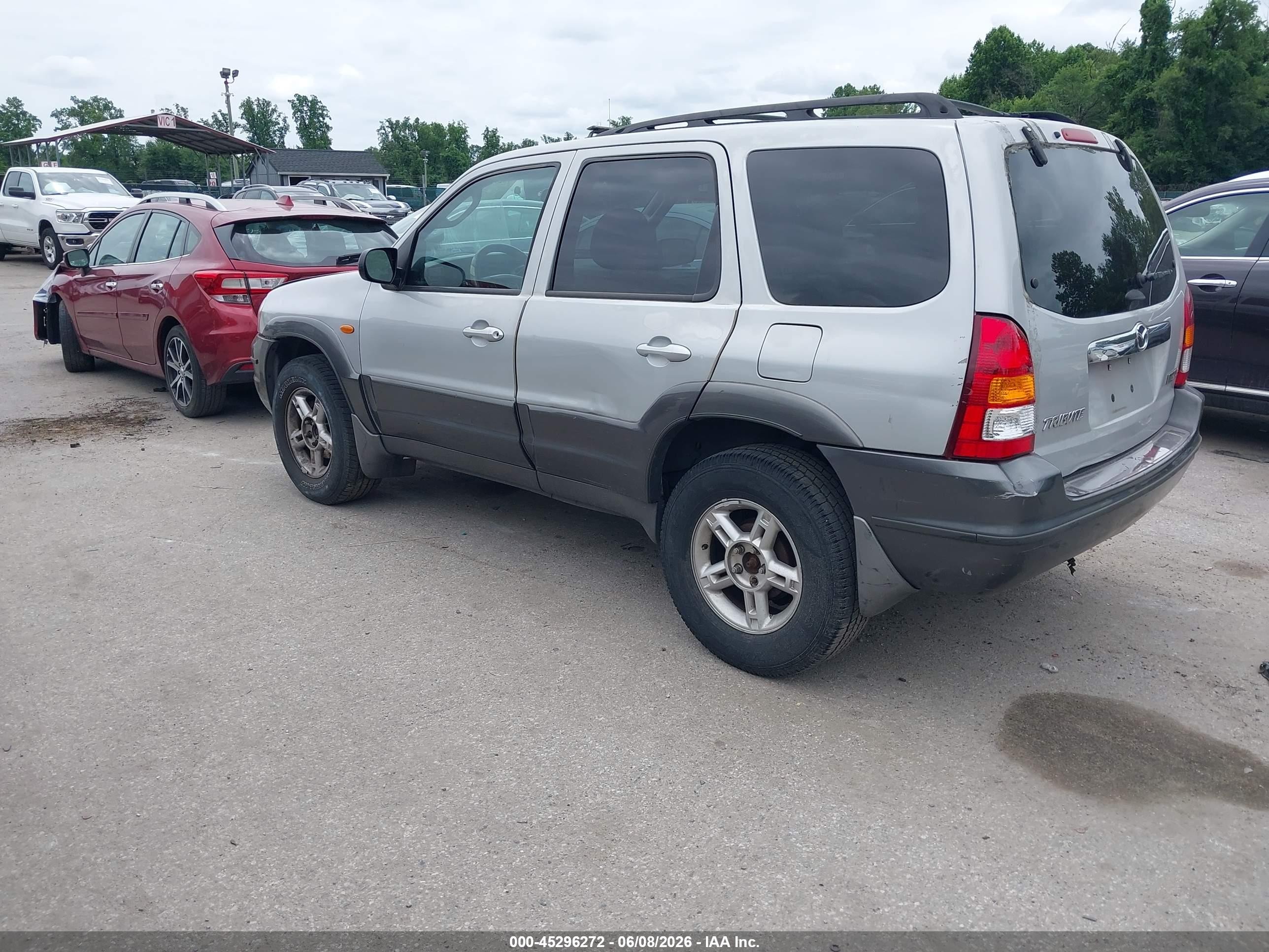 2004 Mazda Tribute Lx V6 Silver vin: 4F2YZ941X4KM05549