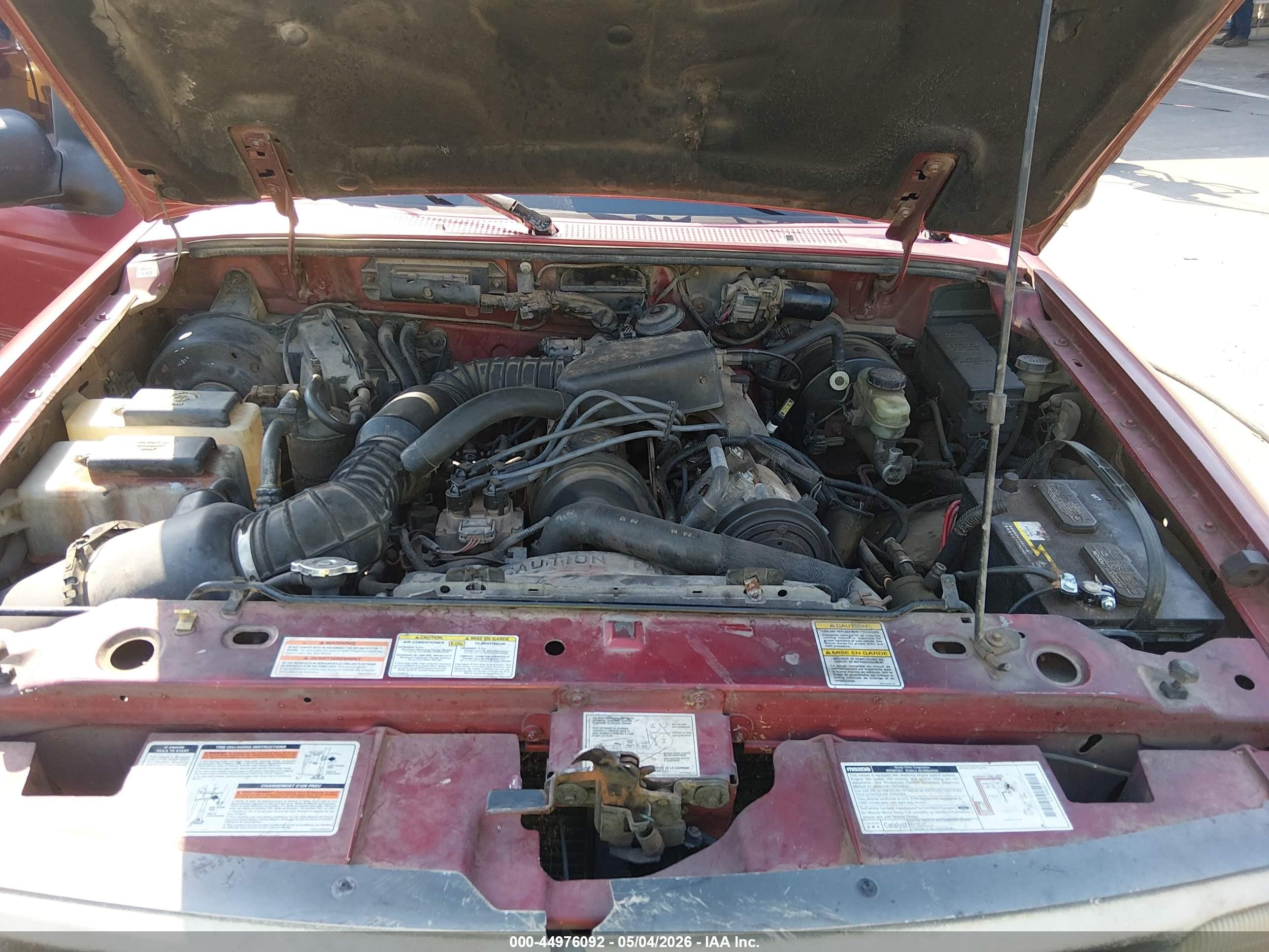 1997 Mazda B2300 Se Red vin: 4F4CR12A1VTM07336