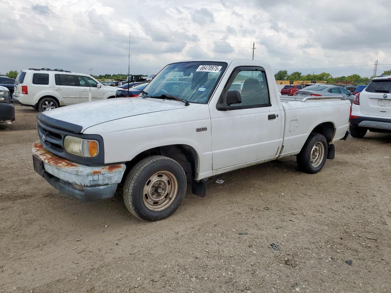 1996 Mazda B2300 White vin: 4F4CR12A2TTM23297