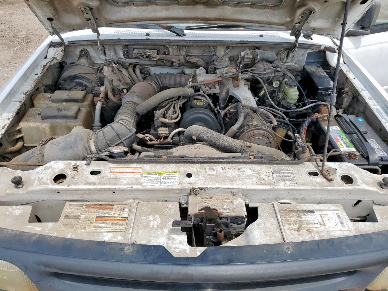 1996 Mazda B2300 White vin: 4F4CR12A2TTM23297