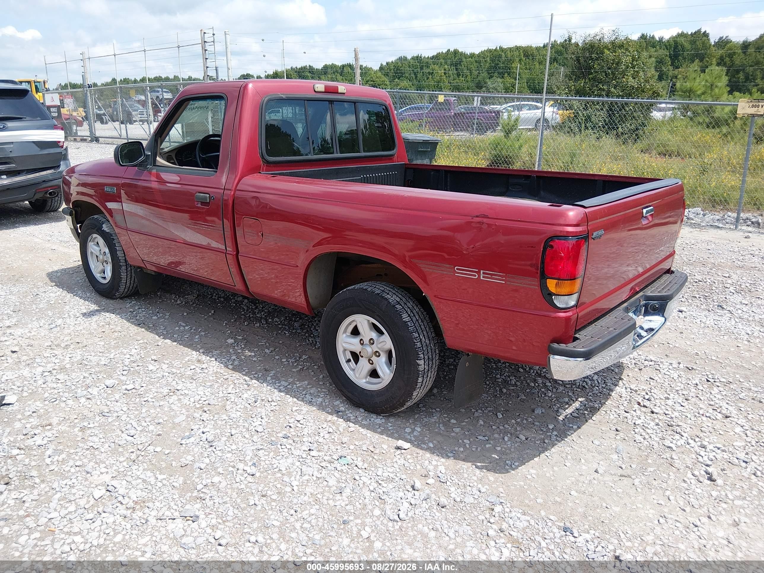 1997 Mazda B2300 Se Бордовый vin: 4F4CR12A4VTM03961