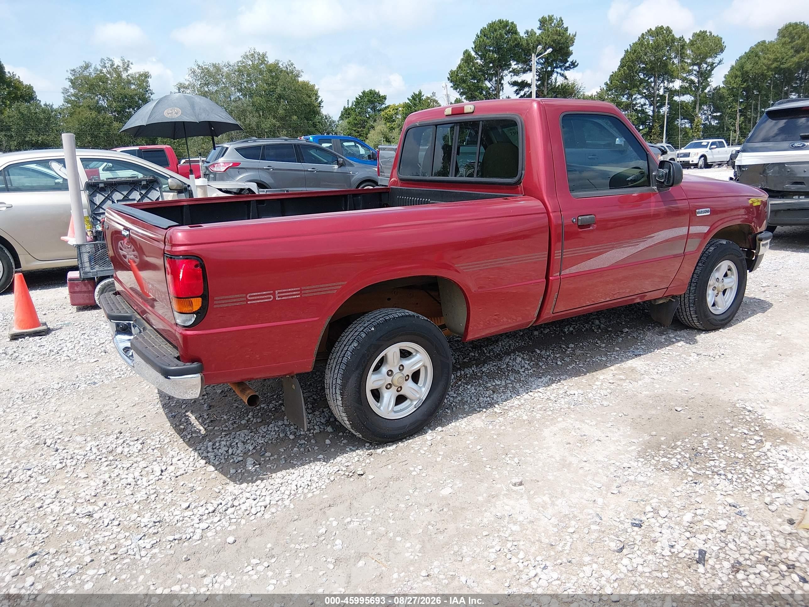 1997 Mazda B2300 Se Бордовый vin: 4F4CR12A4VTM03961