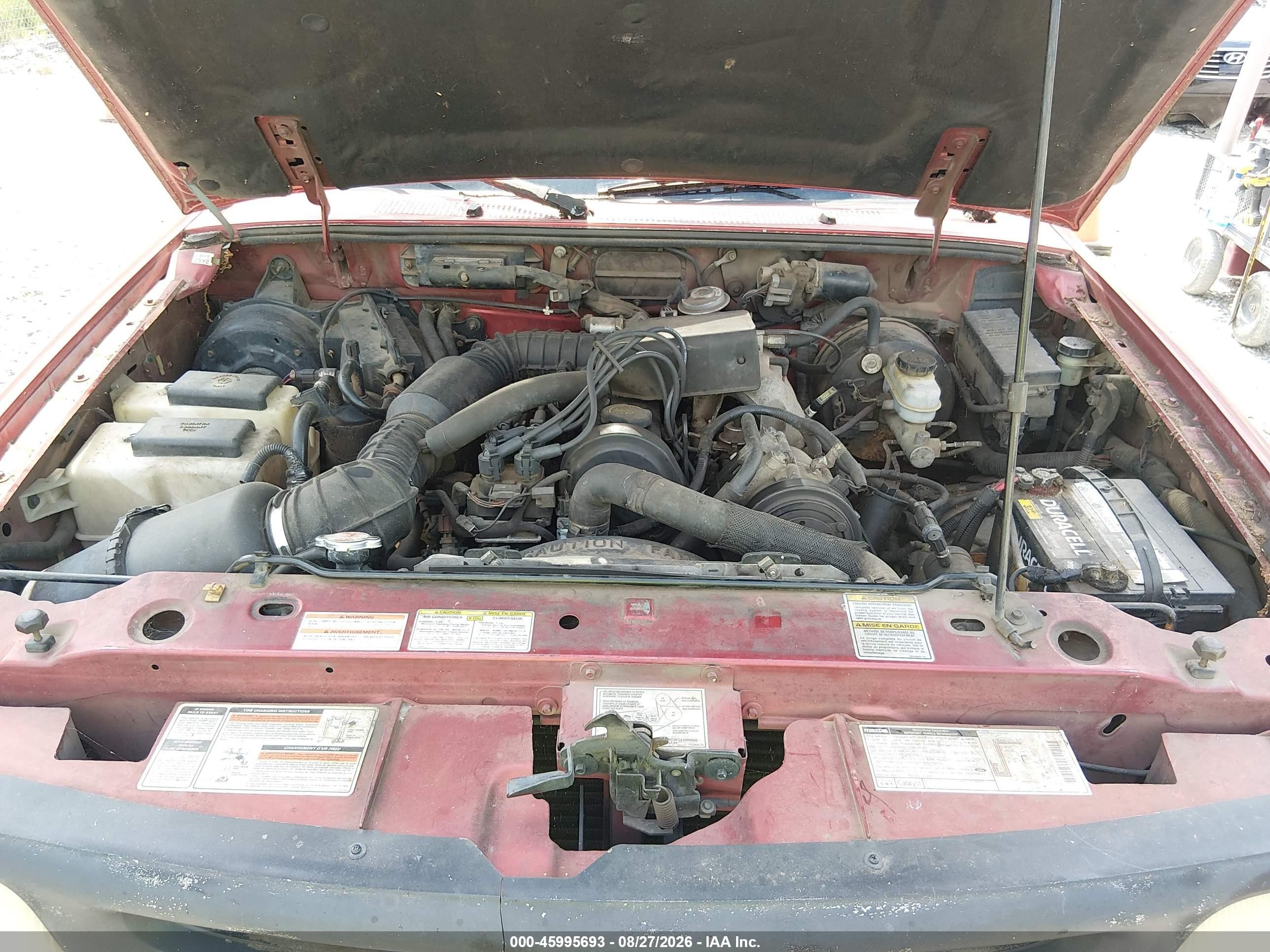 1997 Mazda B2300 Se Бордовый vin: 4F4CR12A4VTM03961