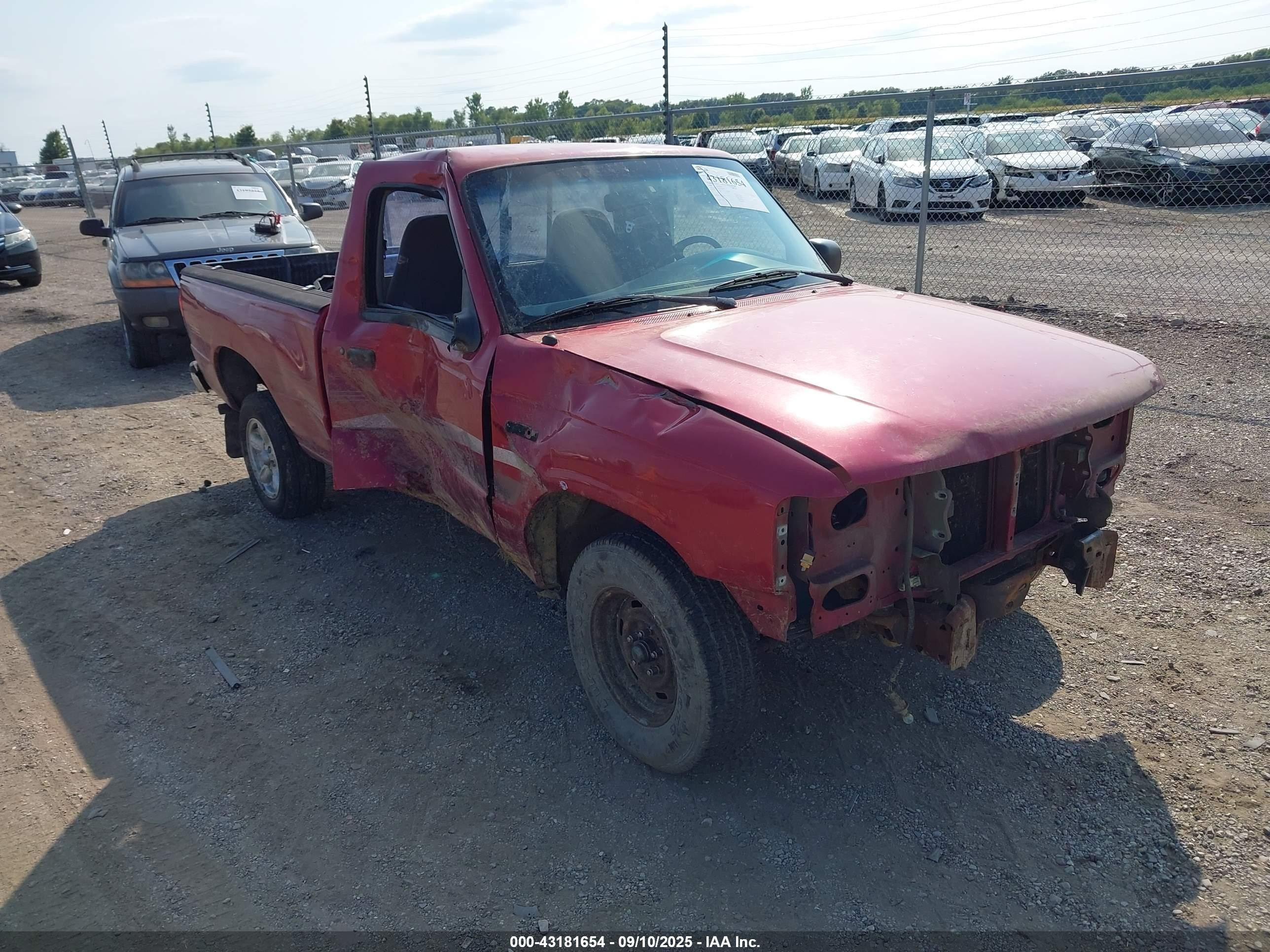 1996 Mazda B2300   Burgundy vin: 4F4CR12A5TTM18580