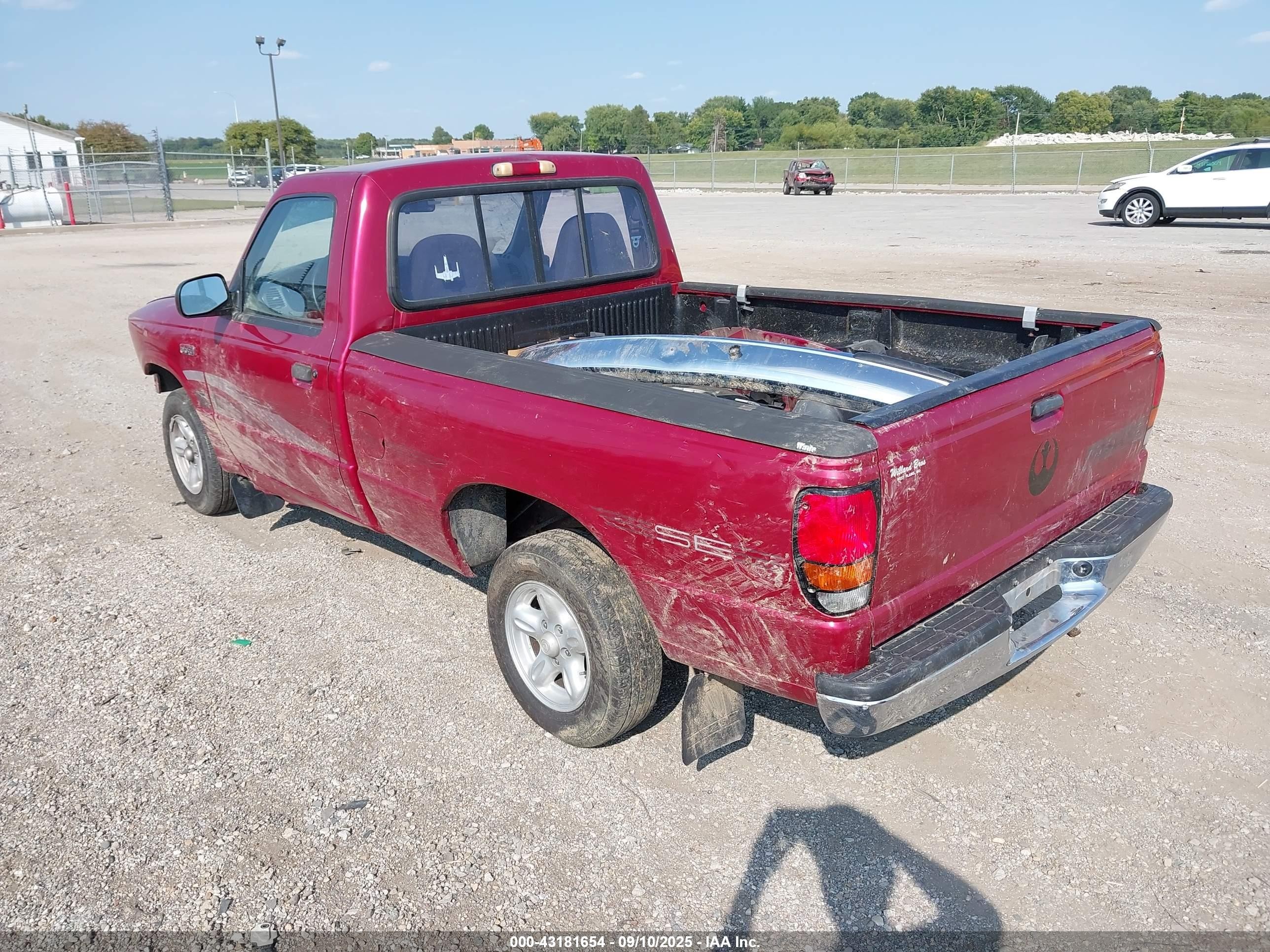 1996 Mazda B2300   Burgundy vin: 4F4CR12A5TTM18580