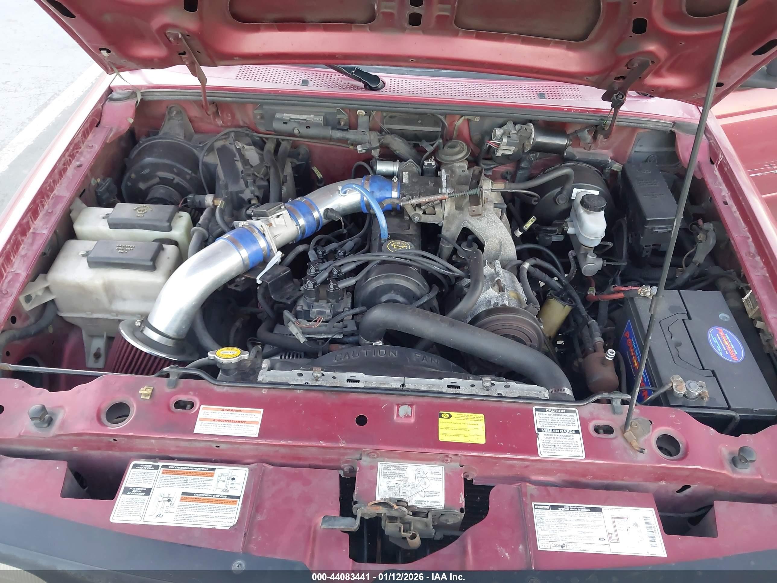 1996 Mazda B2300   Burgundy vin: 4F4CR12A6TTM24971