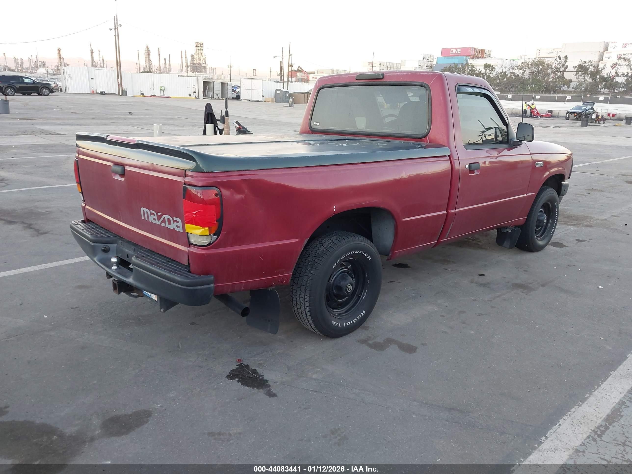 1996 Mazda B2300   Burgundy vin: 4F4CR12A6TTM24971