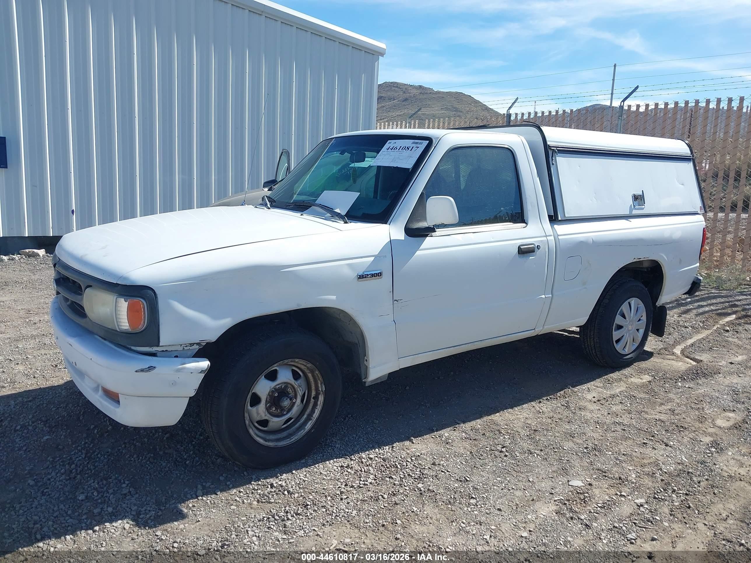 1994 Mazda B2300   White vin: 4F4CR12A7RTM61083