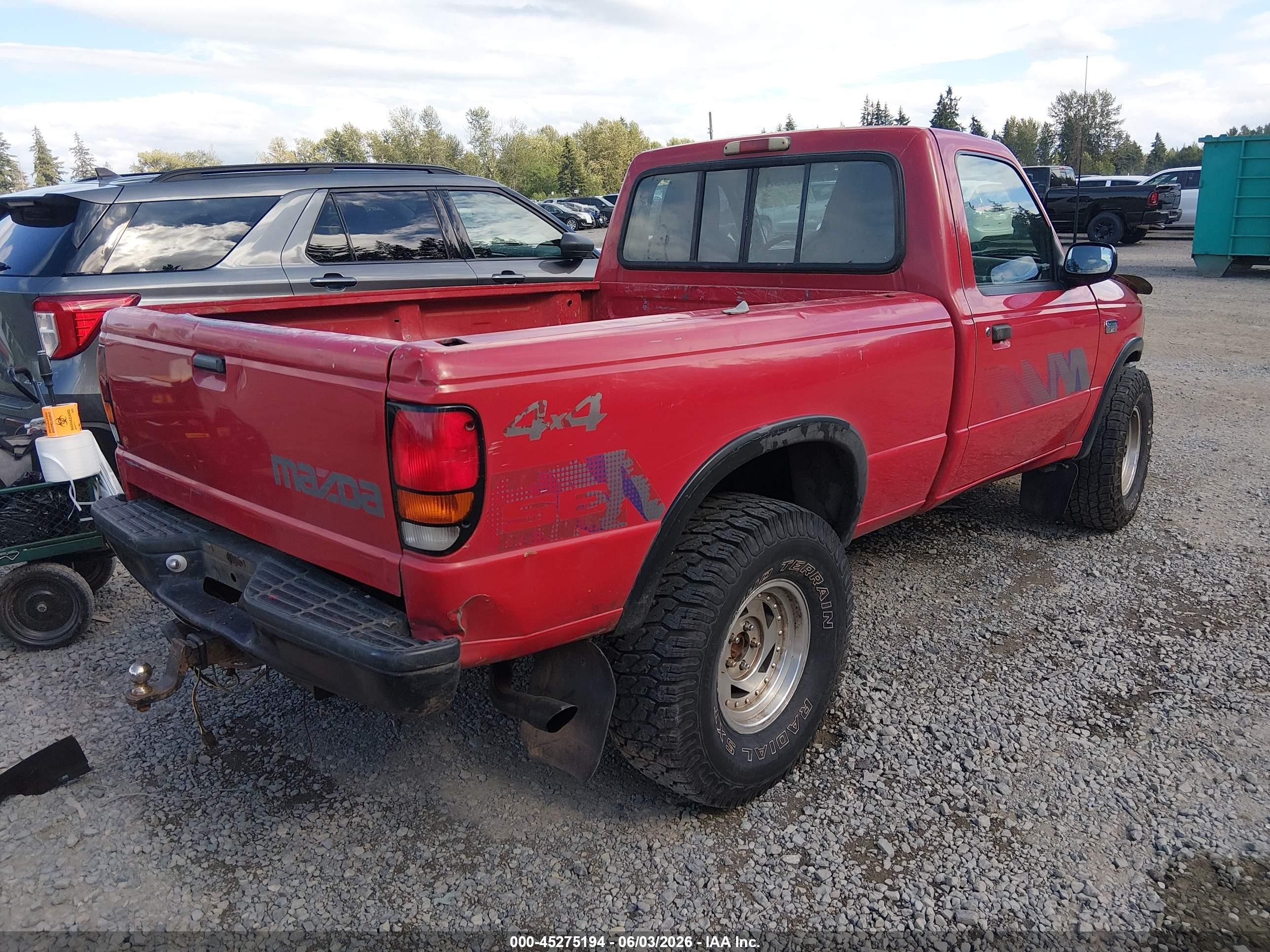 1994 Mazda B4000   Red vin: 4F4CR13X1RTM15042