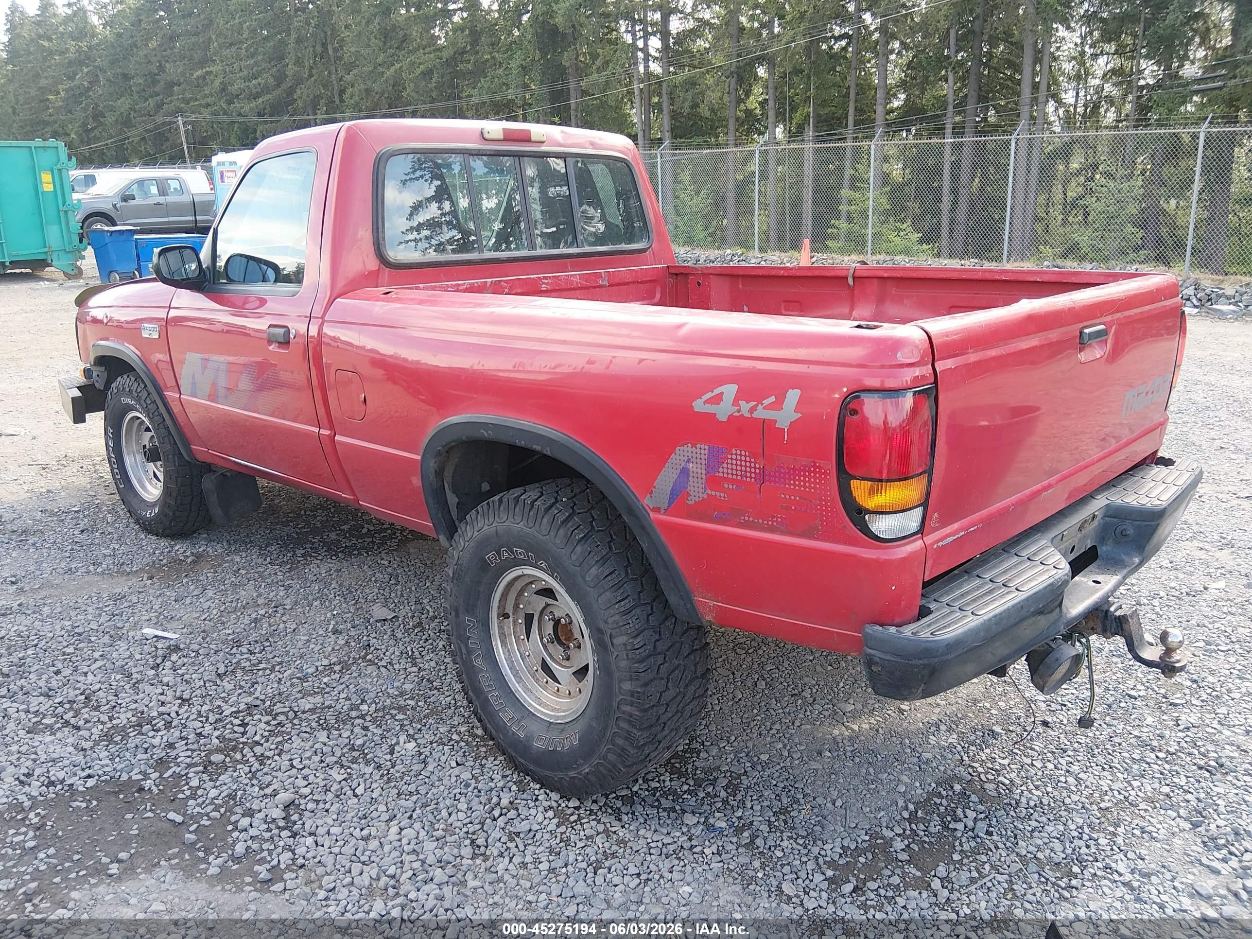 1994 Mazda B4000   Red vin: 4F4CR13X1RTM15042